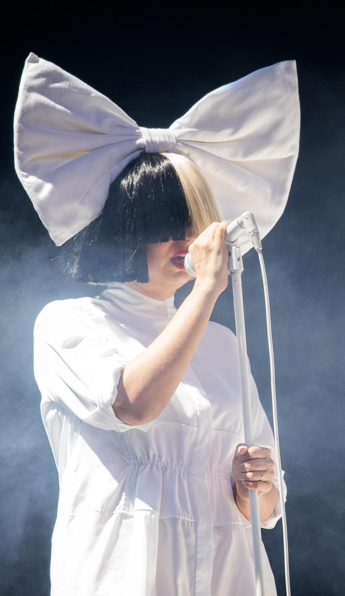 Sia promotional image for upcoming events and ticket sales in Los Angeles