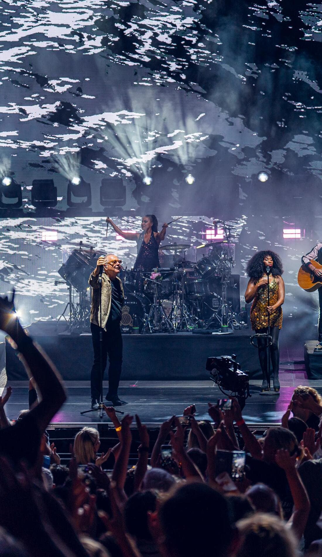 Simple Minds promotional image for upcoming events and ticket sales
