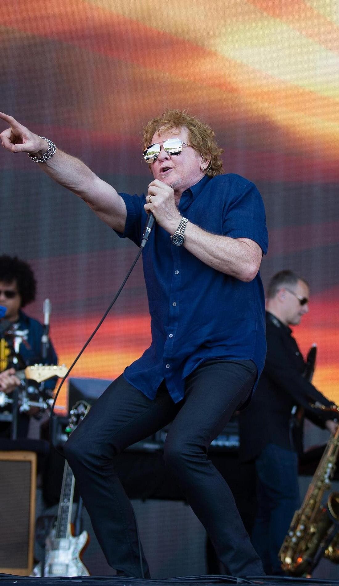 Simply Red promotional image for upcoming events and ticket sales in London