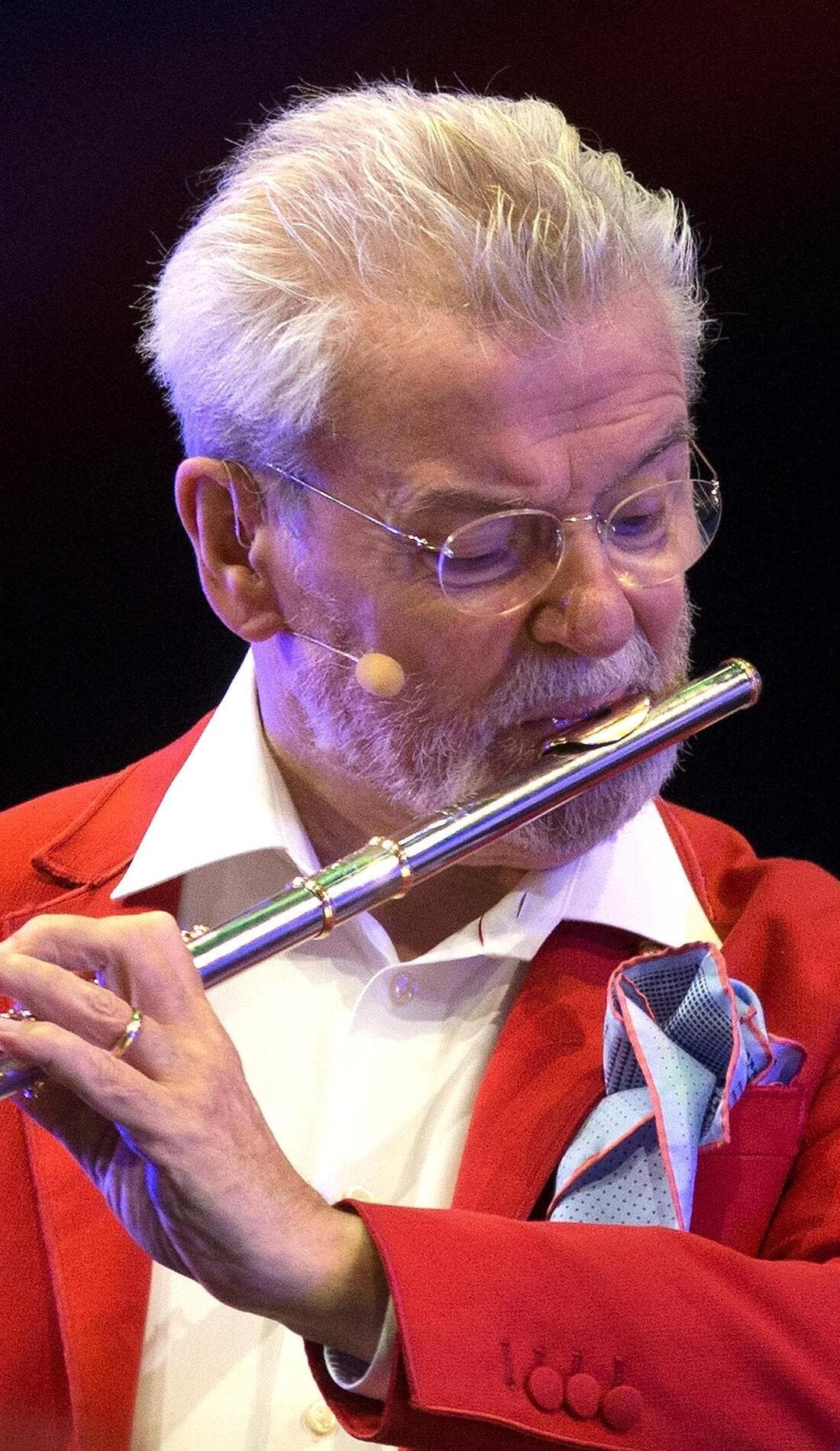Sir James Galway promotional image for upcoming events and ticket sales