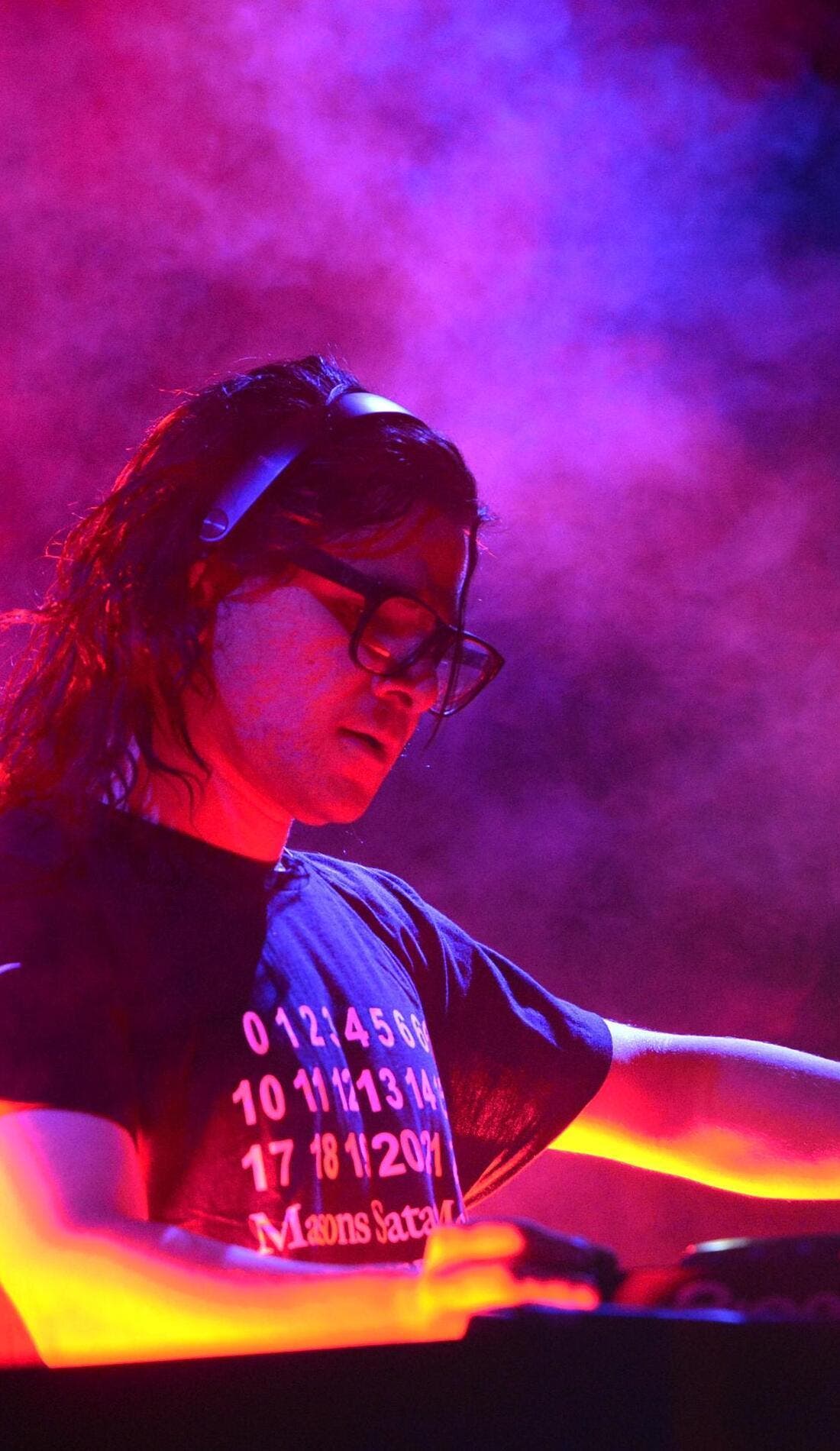 Skrillex promotional image for upcoming events and ticket sales