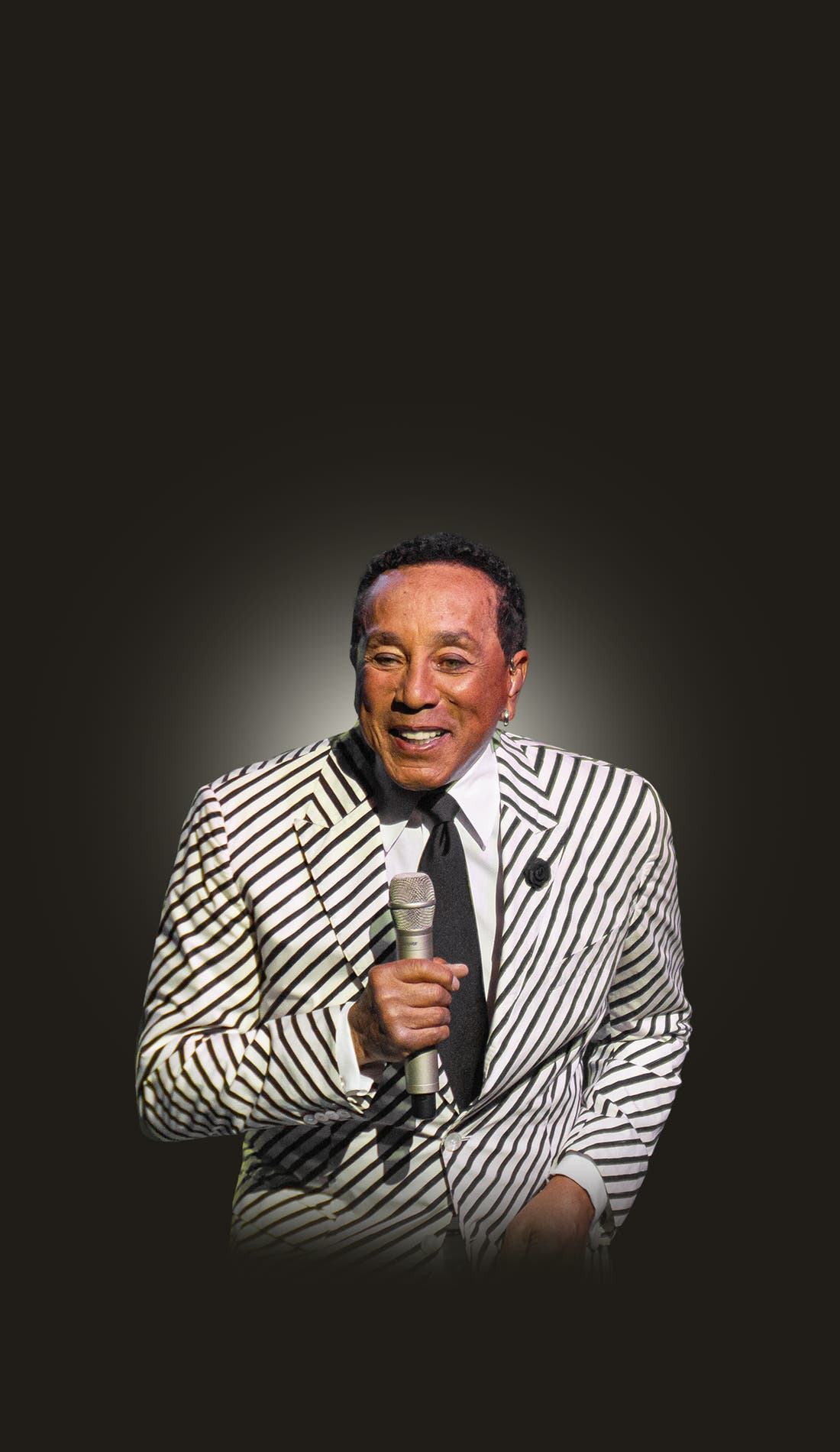 Smokey Robinson promotional image for upcoming events and ticket sales