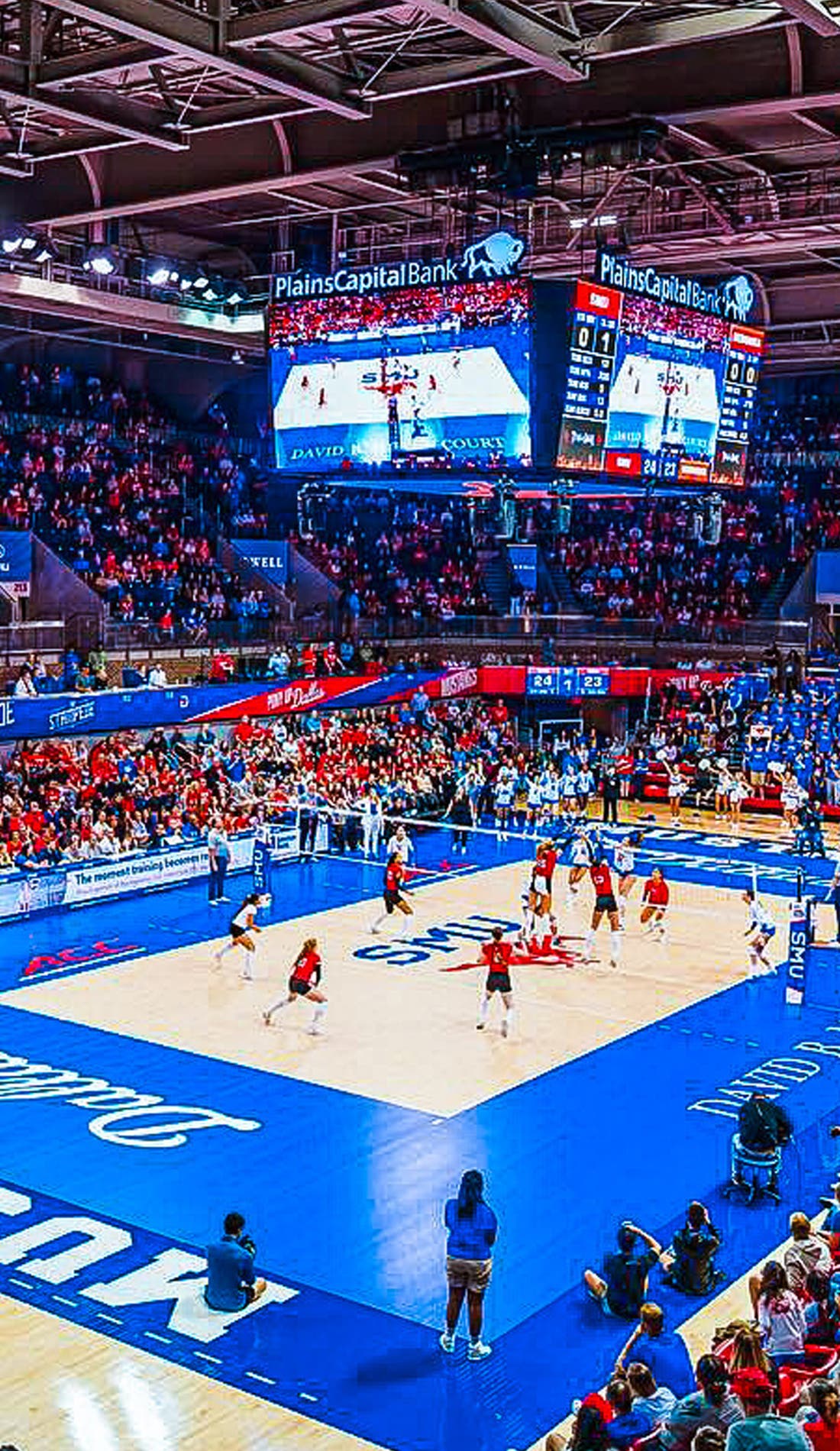 SMU Mustangs Womens Volleyball promotional image for upcoming events and ticket sales