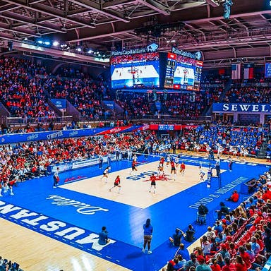 Promotional image of SMU Mustangs Womens Volleyball