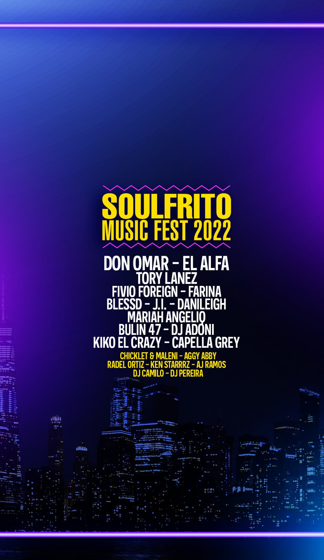 Soulfrito Music Festival promotional image for upcoming events and ticket sales