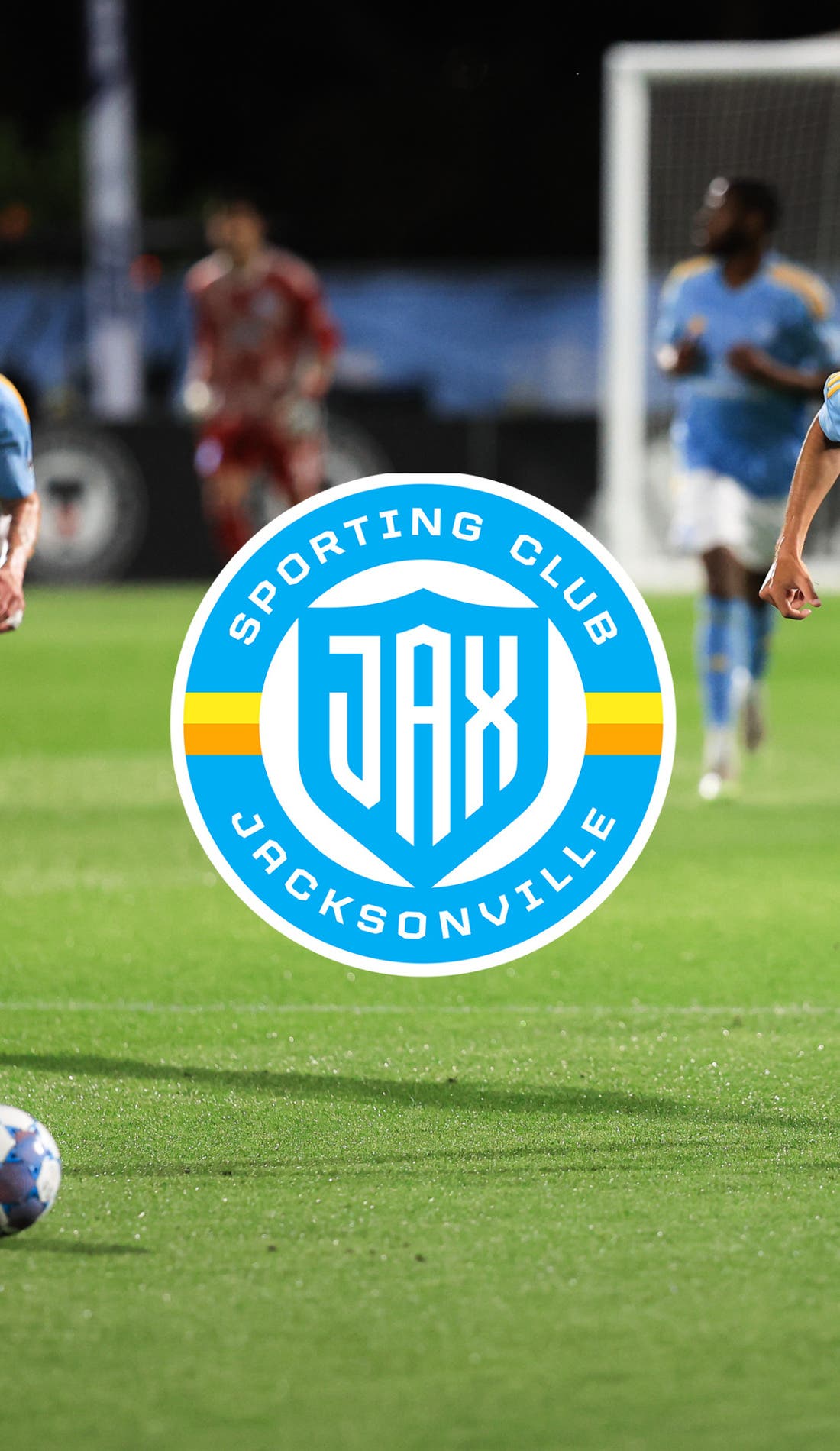 Sporting JAX Men's Soccer promotional image for upcoming events and ticket sales