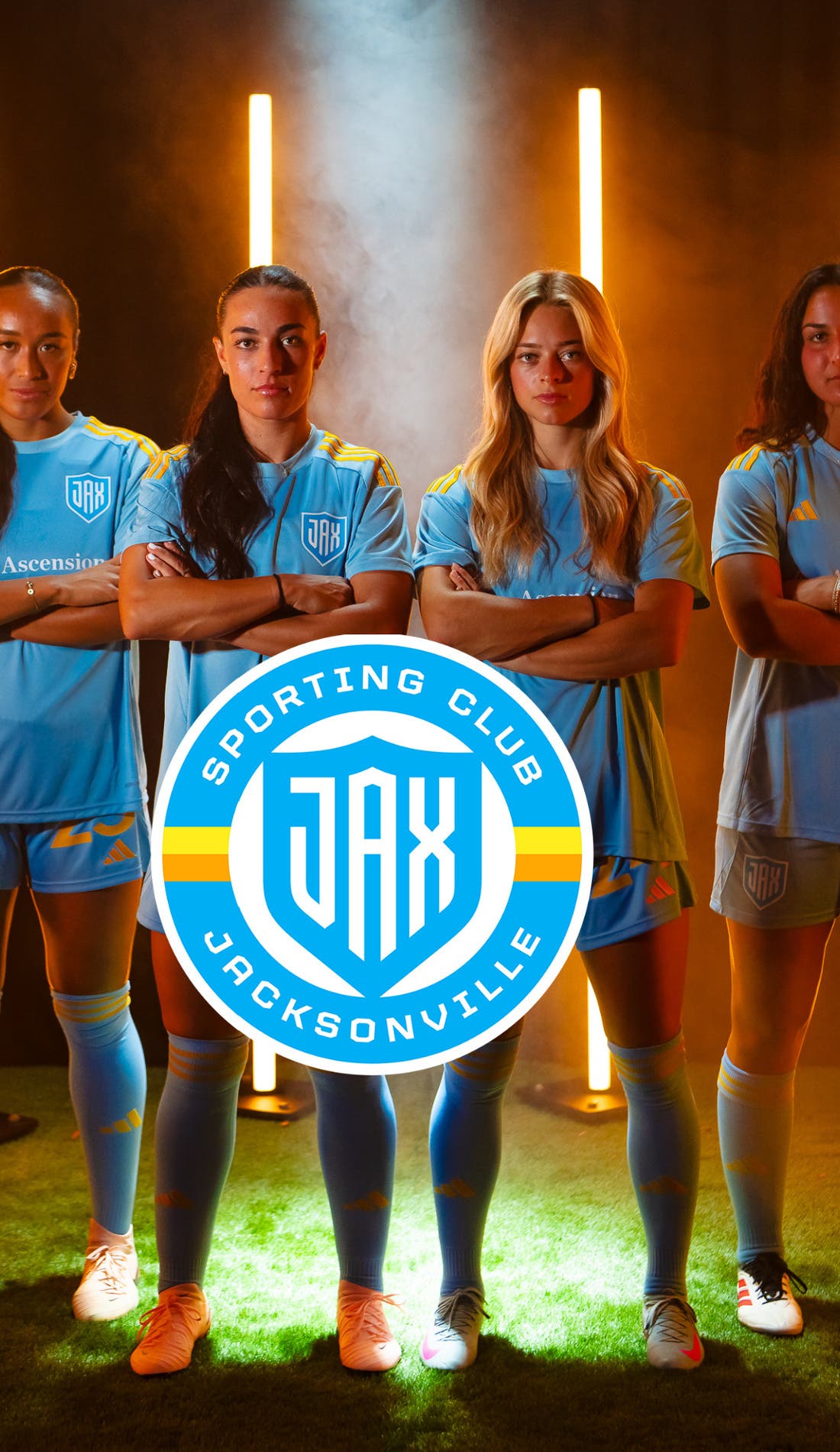 Sporting JAX Women's Soccer promotional image for upcoming events and ticket sales