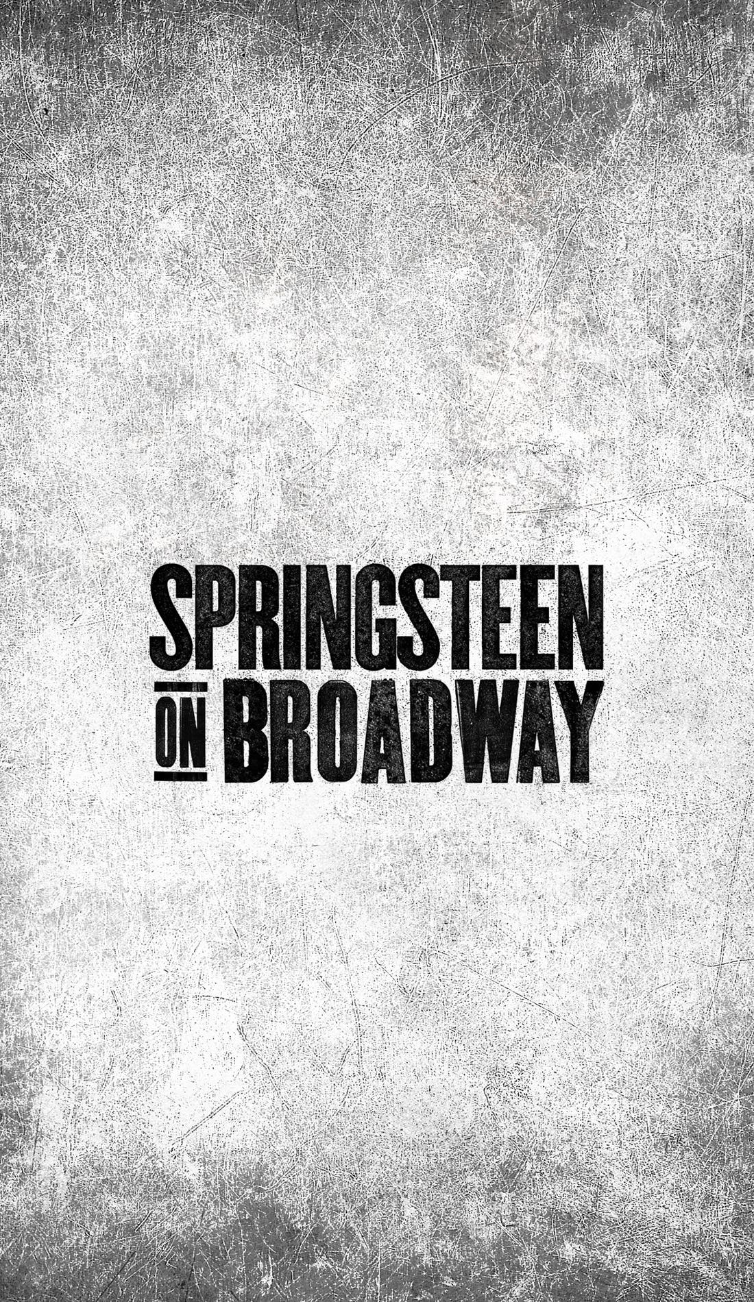 Springsteen on Broadway promotional image for upcoming events and ticket sales