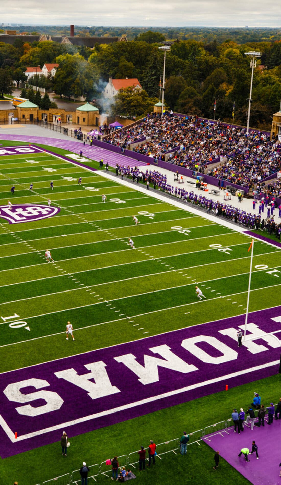 St. Thomas Tommies Football promotional image for upcoming events and ticket sales