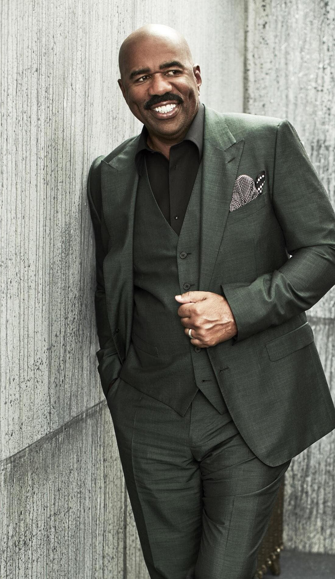 Steve Harvey promotional image for upcoming events and ticket sales