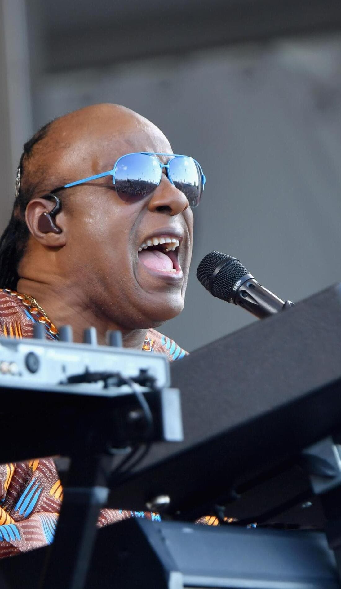 Stevie Wonder promotional image for upcoming events and ticket sales