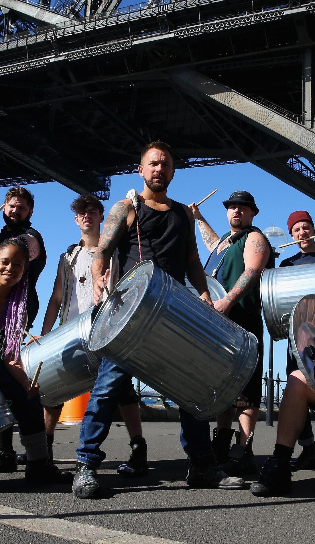 Stomp promotional image for upcoming events and ticket sales
