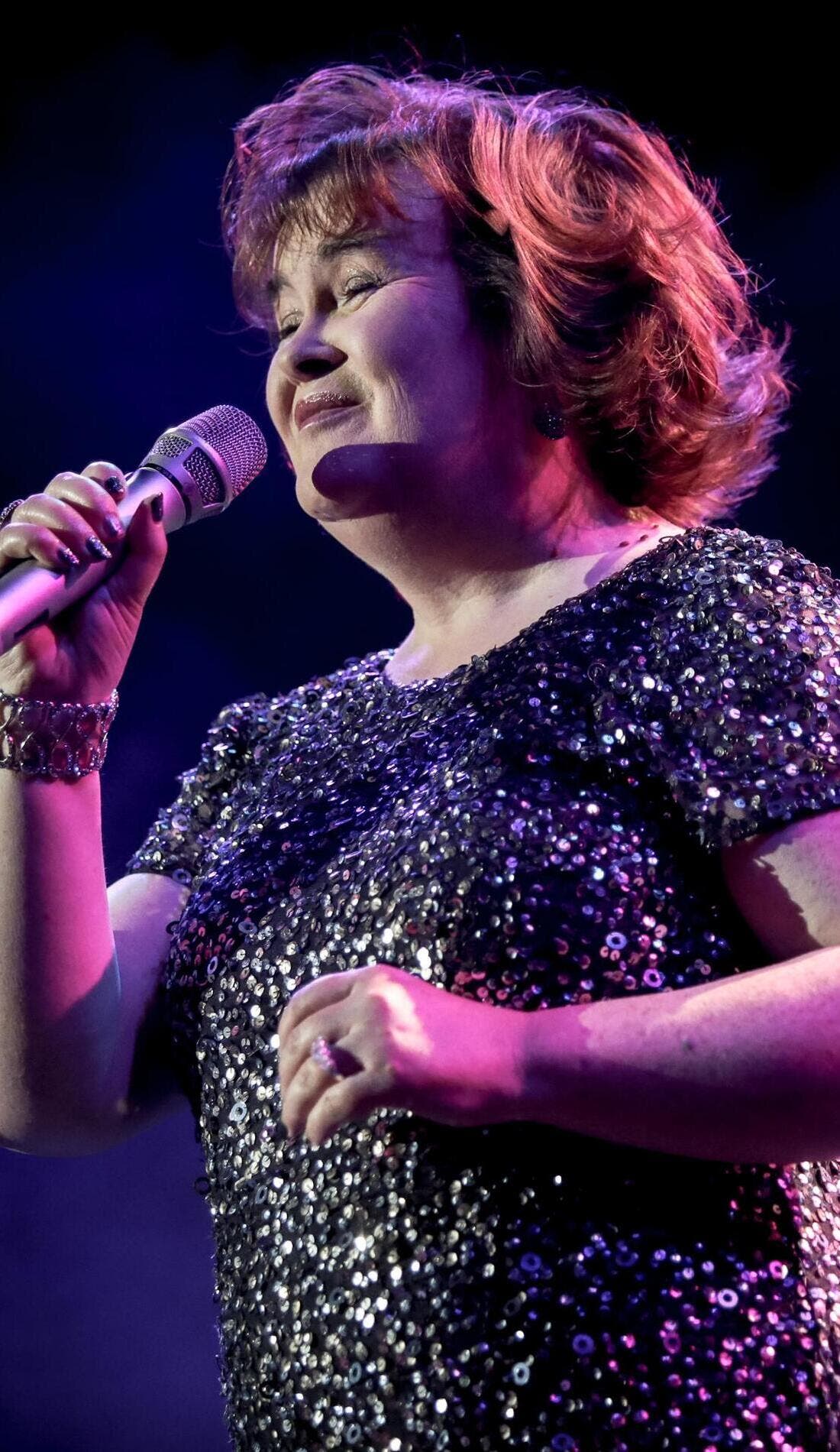 Susan Boyle promotional image for upcoming events and ticket sales