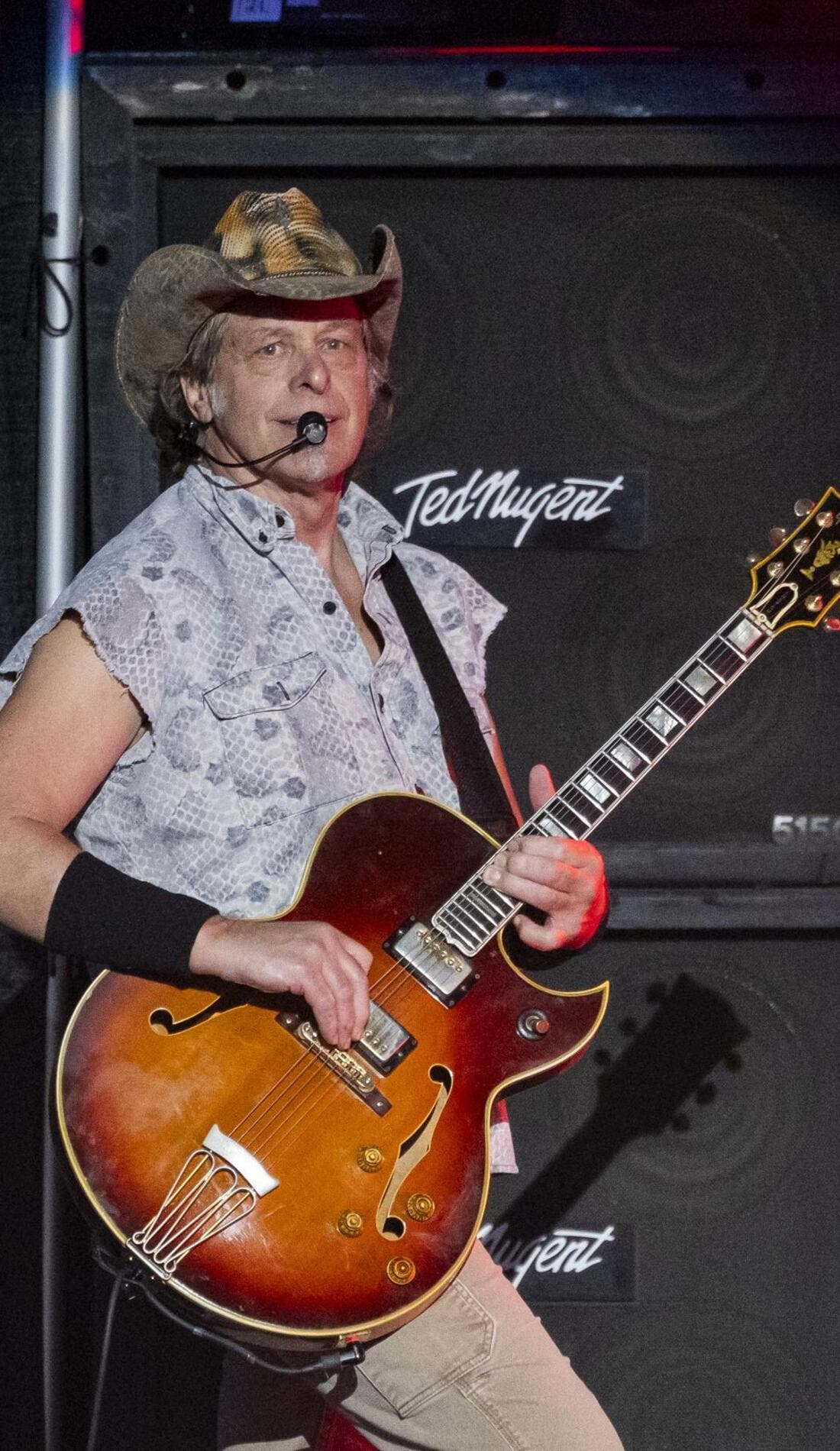 Ted Nugent promotional image for upcoming events and ticket sales