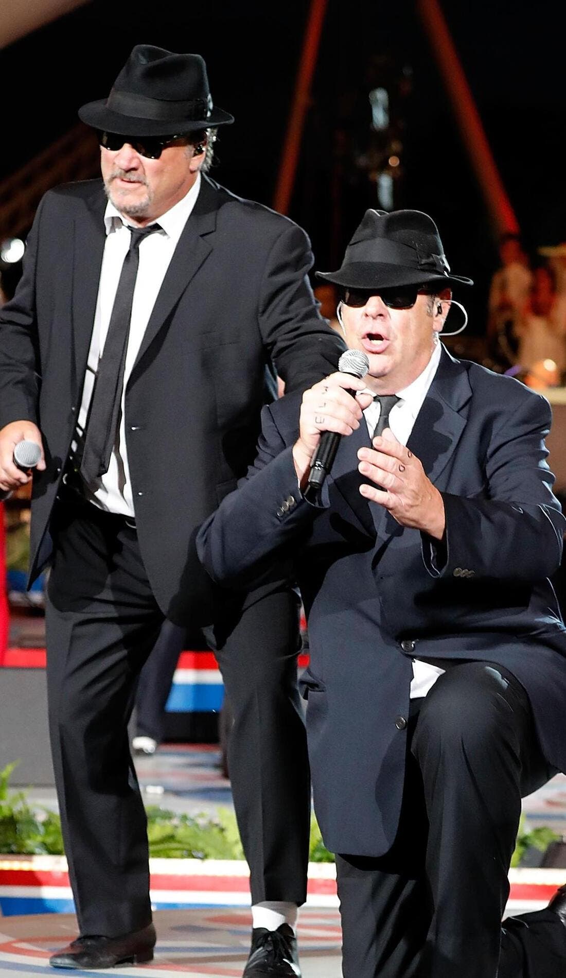 The Blues Brothers promotional image for upcoming events and ticket sales