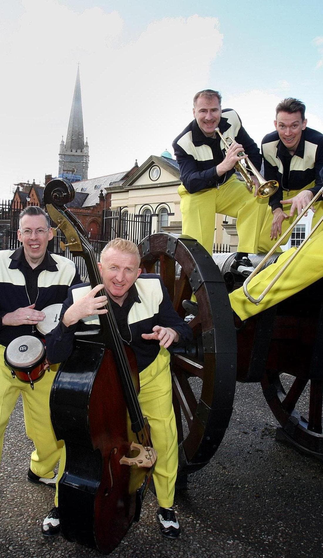 The Jive Aces promotional image for upcoming events and ticket sales