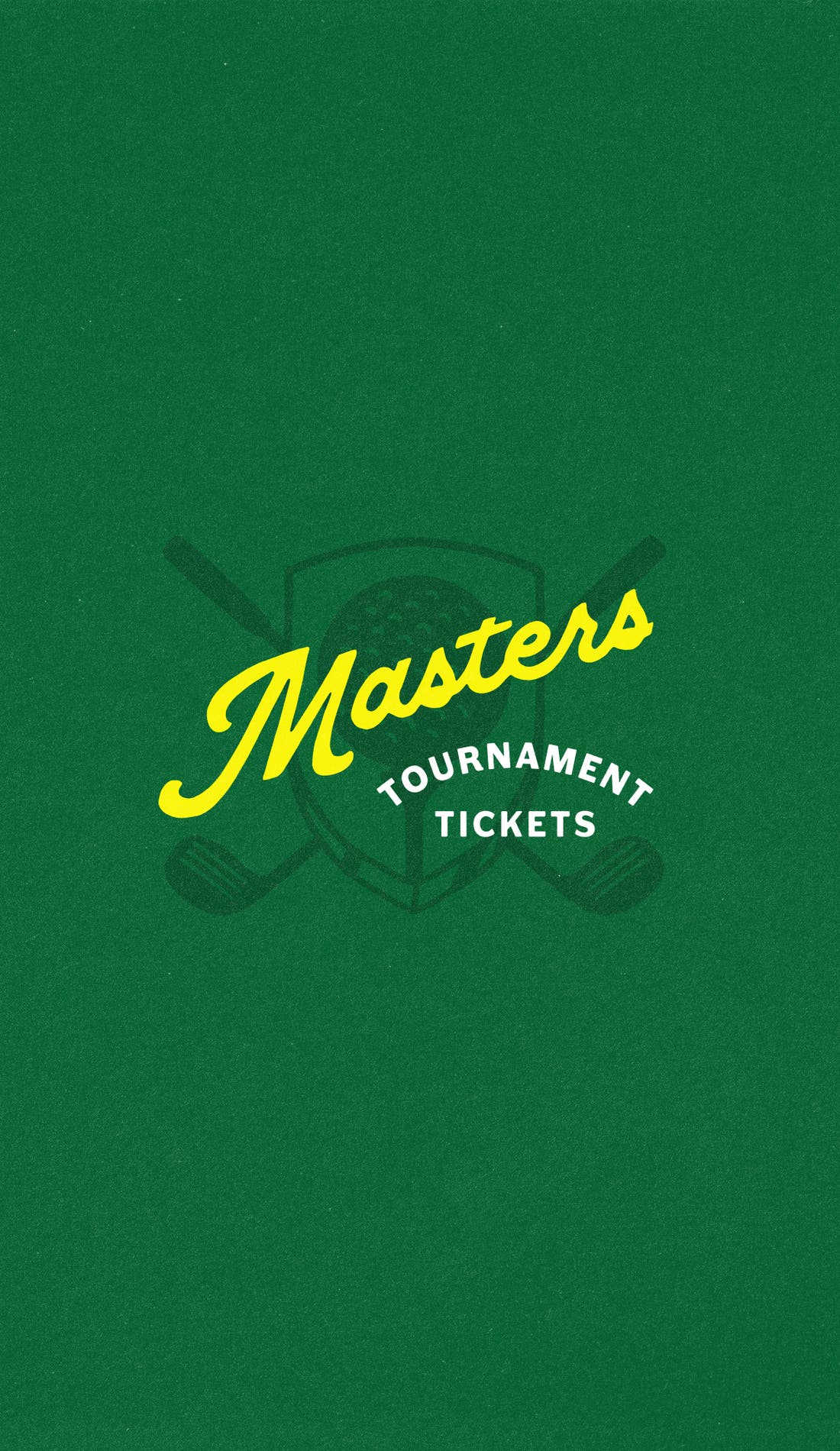 The Masters promotional image for upcoming events and ticket sales