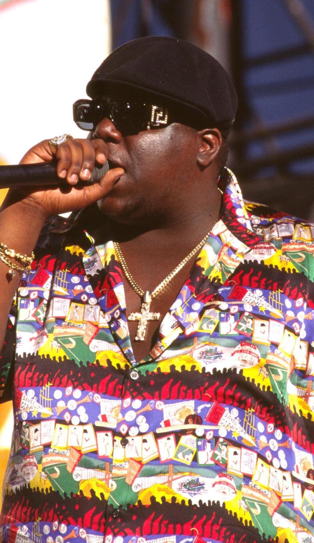 The Notorious B.I.G. promotional image for upcoming events and ticket sales