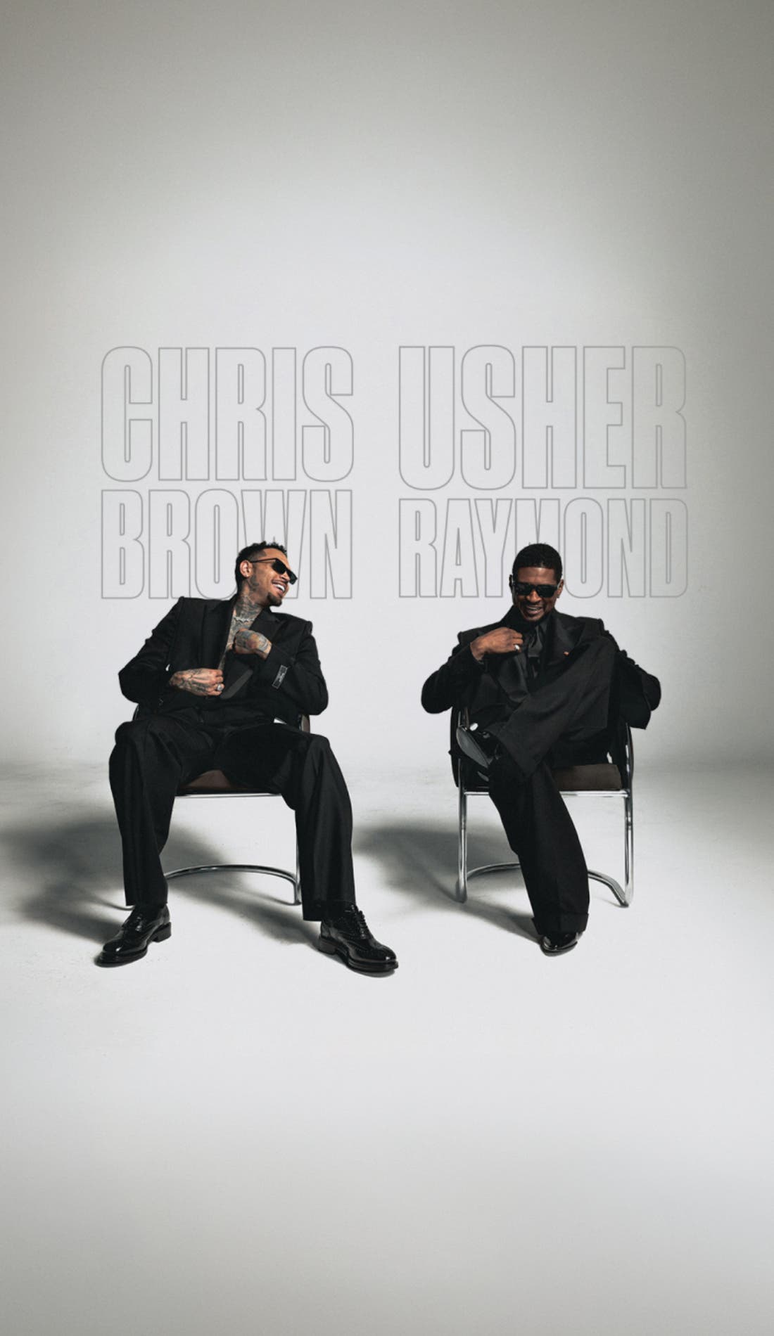 USHER & Chris Brown promotional image for upcoming events and ticket sales