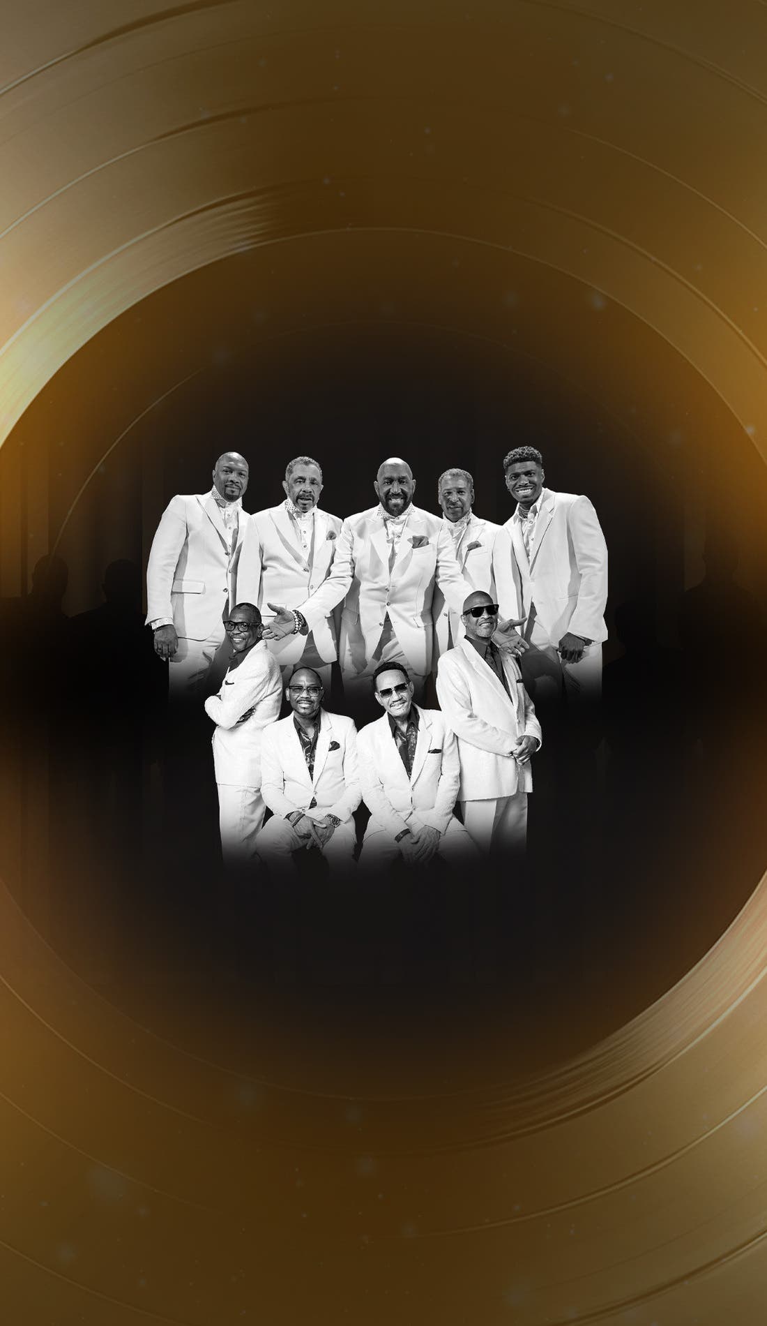 The Temptations & The Four Tops promotional image for upcoming events and ticket sales