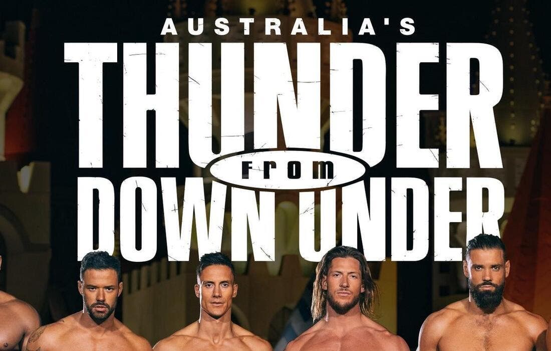 Promotional image for Thunder From Down Under - Millville tickets at Levoy Theatre on Sep 5, 2025