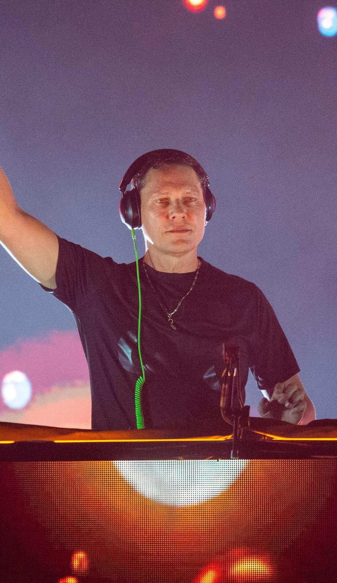 Tiesto promotional image for upcoming events and ticket sales