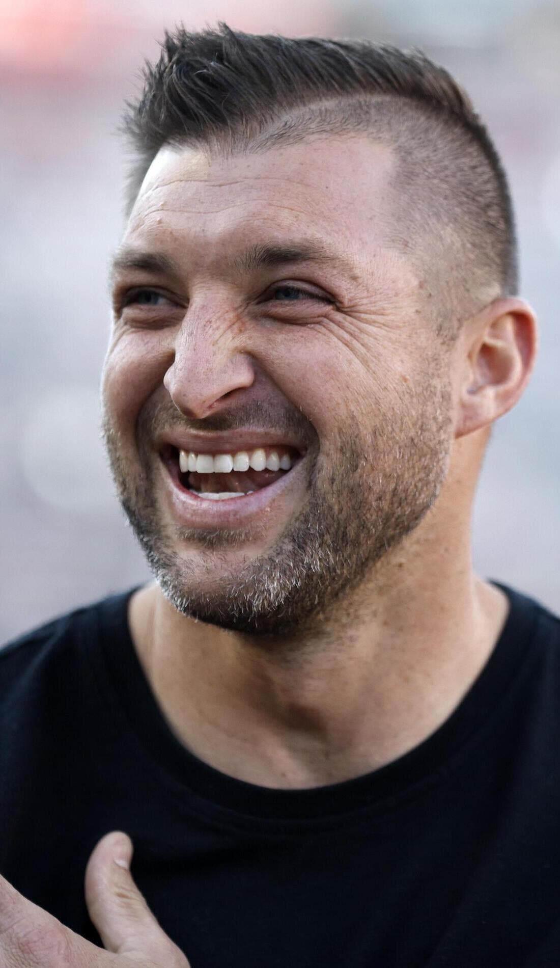Tim Tebow promotional image for upcoming events and ticket sales