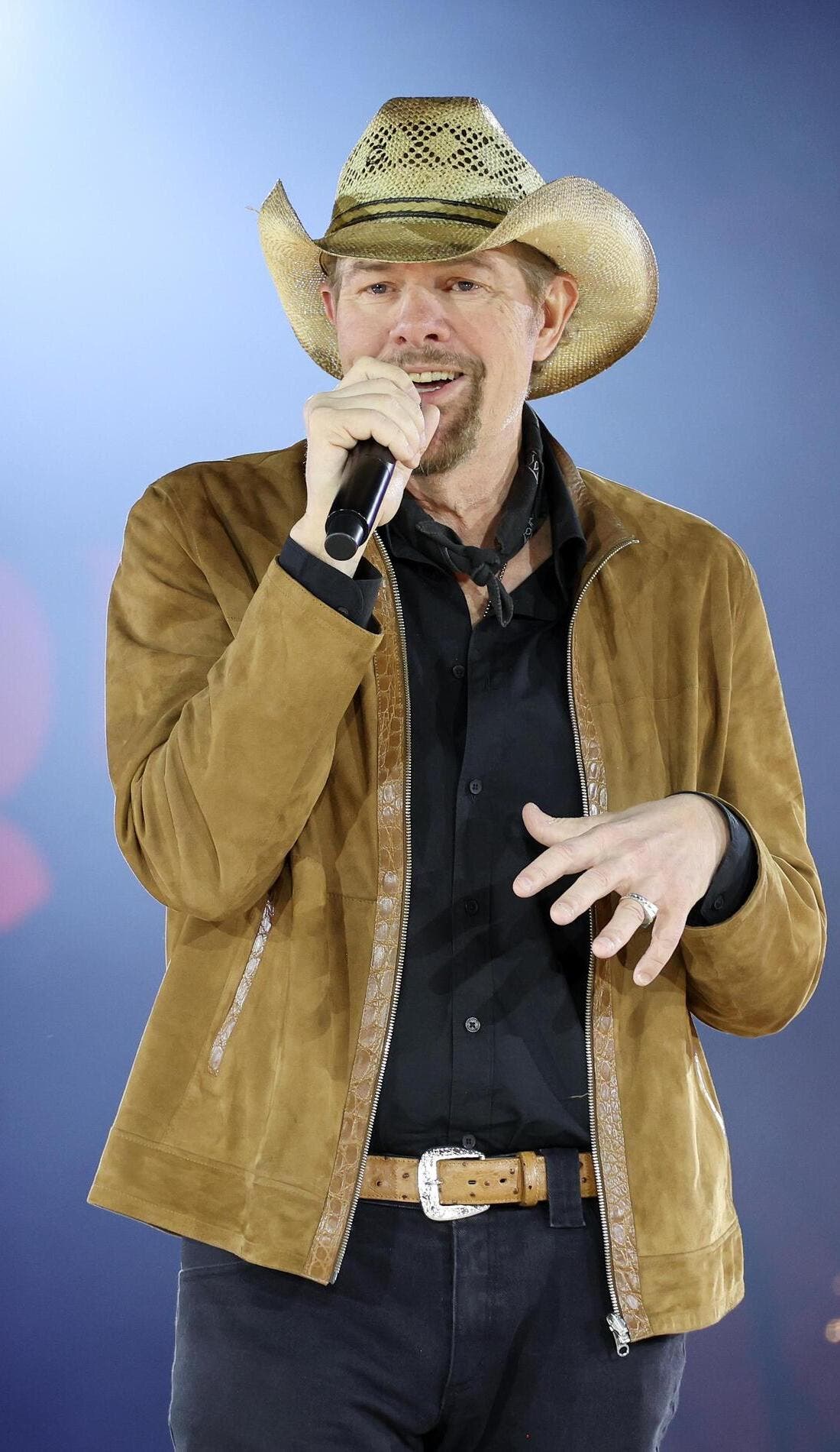 Toby Keith promotional image for upcoming events and ticket sales in New York