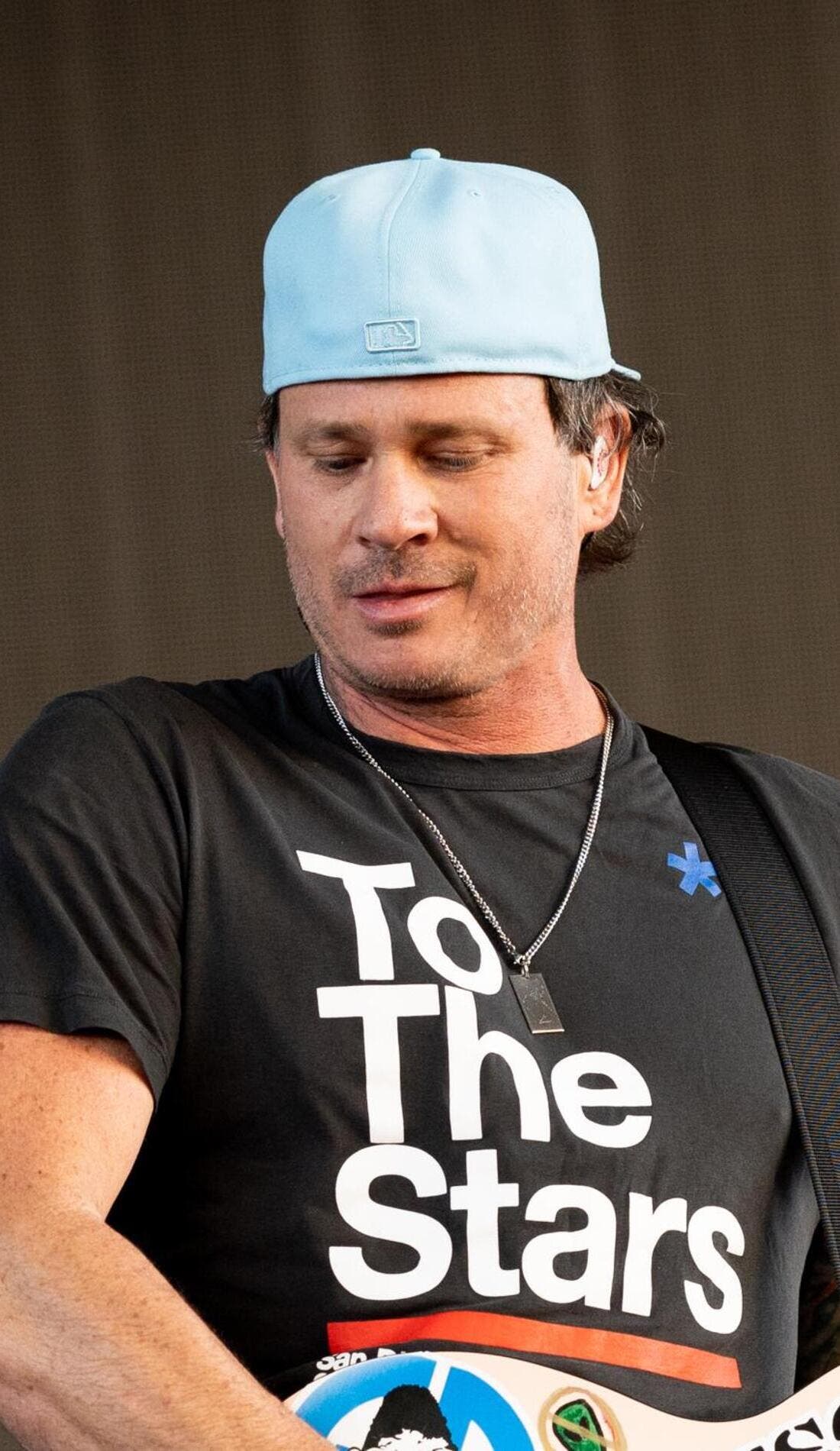 Tom DeLonge promotional image for upcoming events and ticket sales