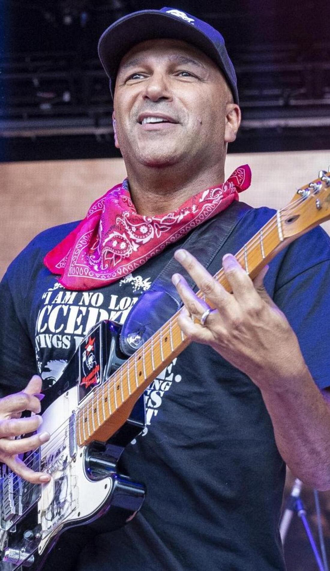 Tom Morello promotional image for upcoming events and ticket sales
