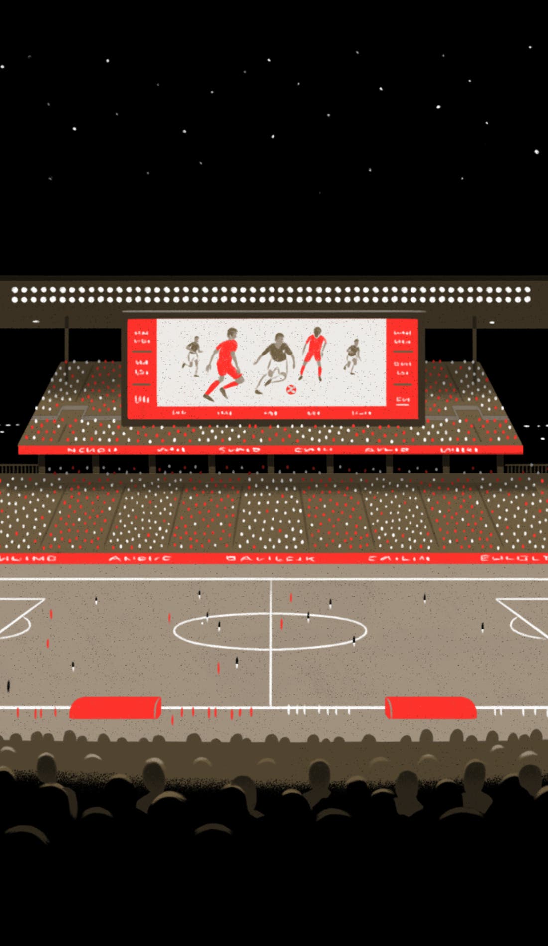 View from a seat at a Toronto FC vs CF Montreal game, showing the teams playing