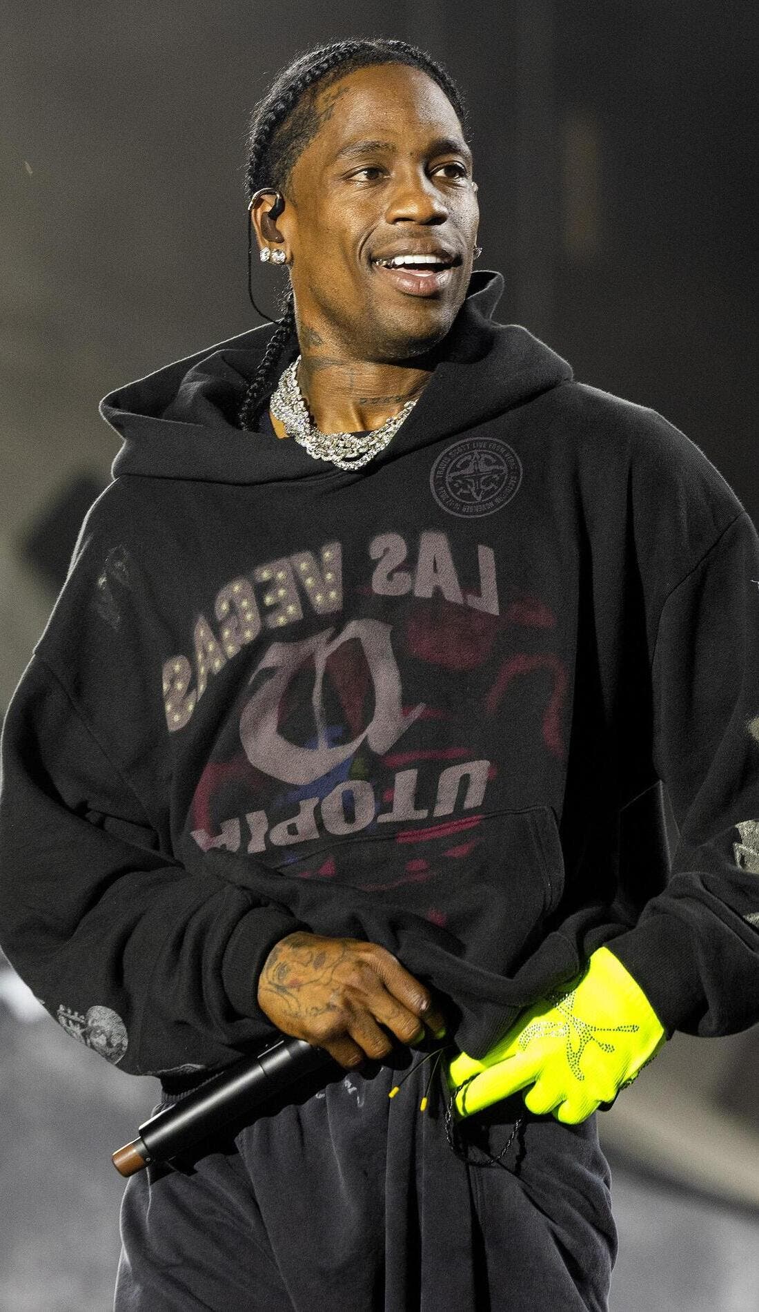 Travi$ Scott promotional image for upcoming events and ticket sales