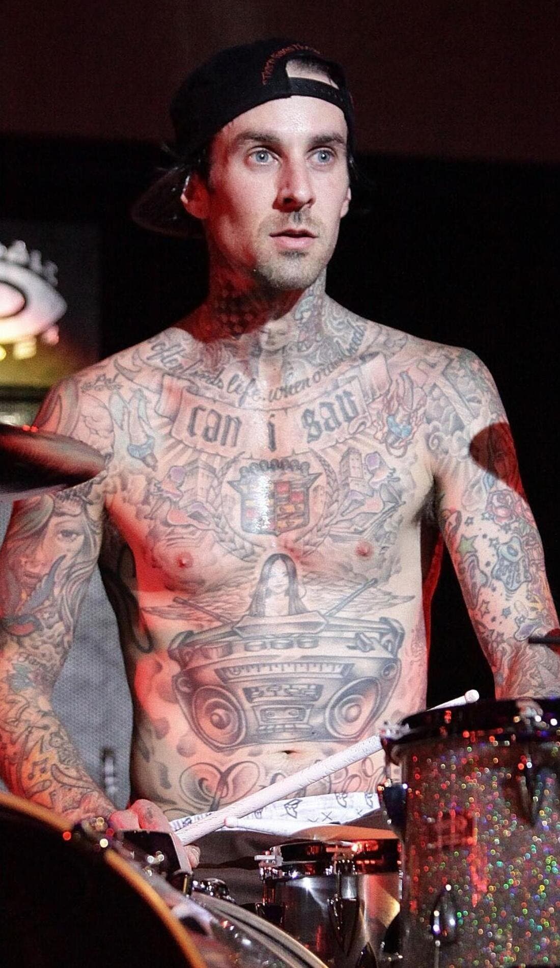 Travis Barker promotional image for upcoming events and ticket sales
