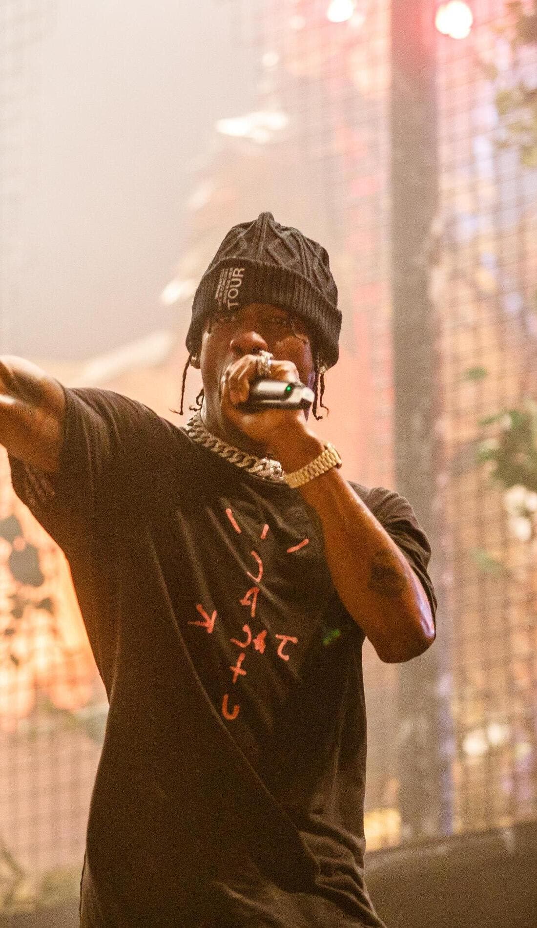 Travis Scott promotional image for upcoming events and ticket sales