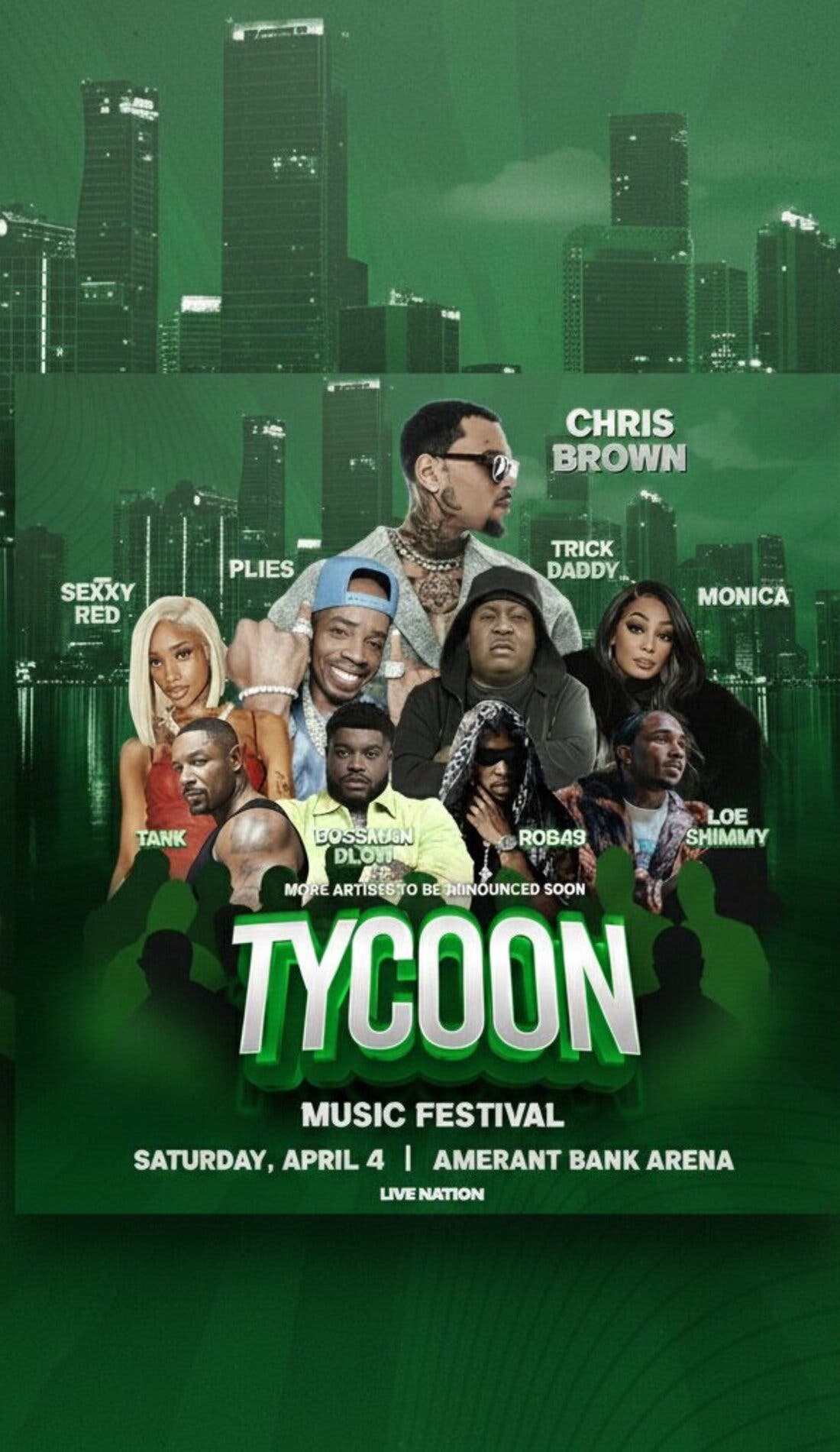 Tycoon Music Festival promotional image for upcoming events and ticket sales