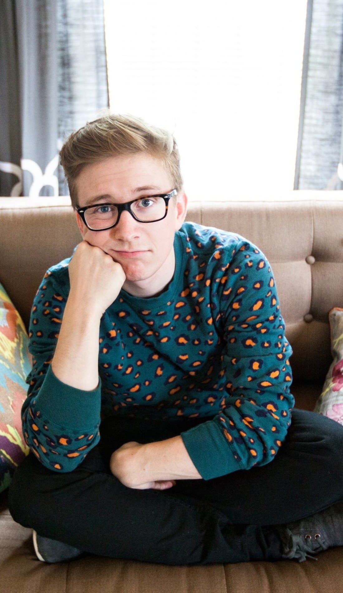 Tyler Oakley promotional image for upcoming events and ticket sales