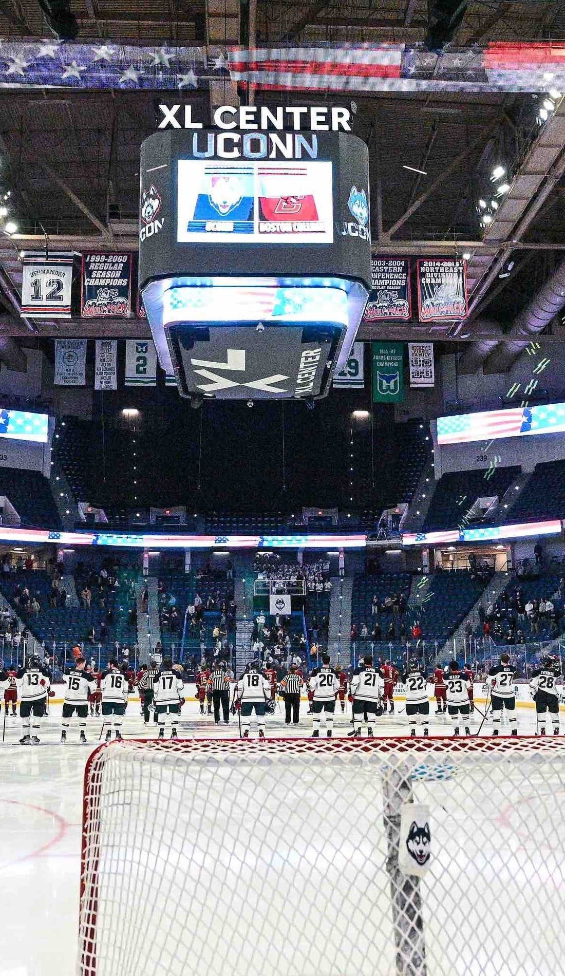 UConn Huskies Mens Hockey promotional image for upcoming events and ticket sales