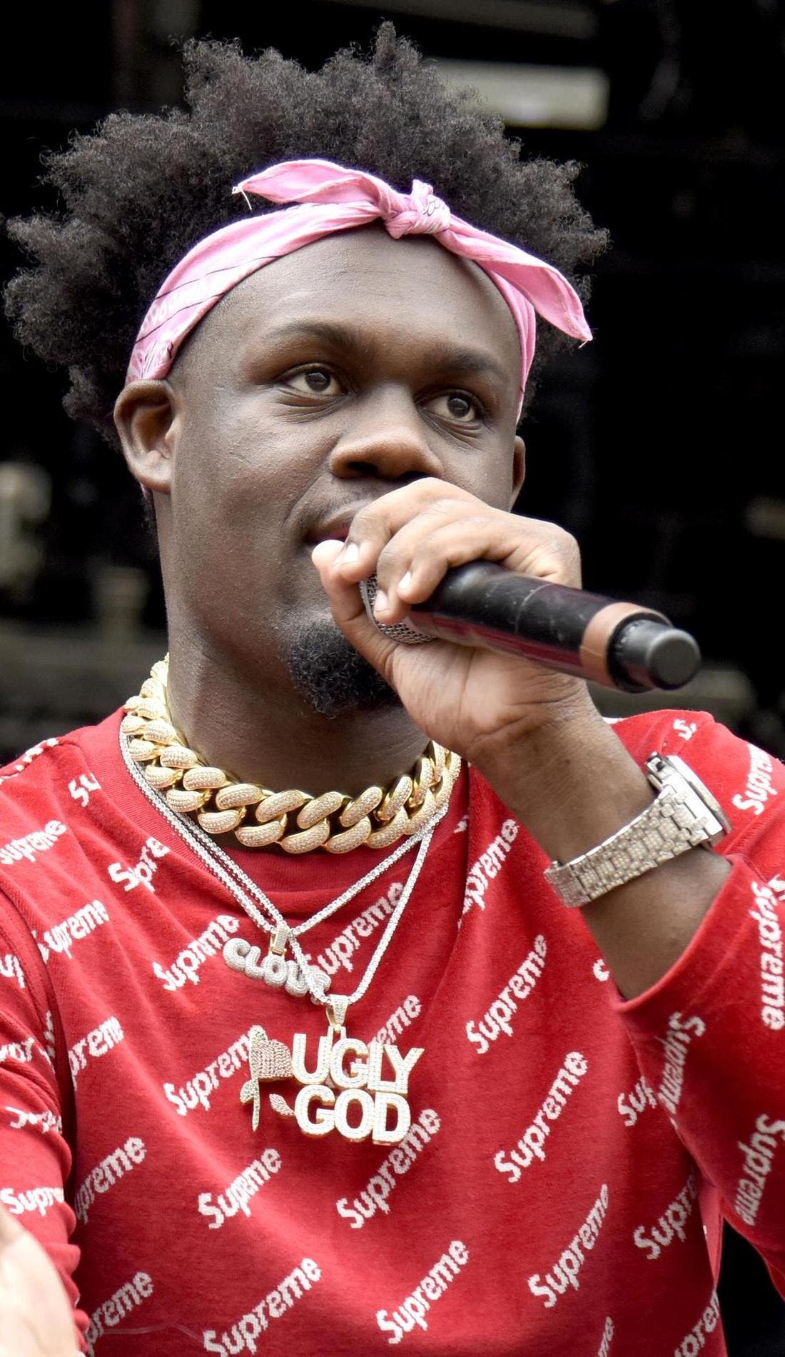 Ugly God promotional image for upcoming events and ticket sales