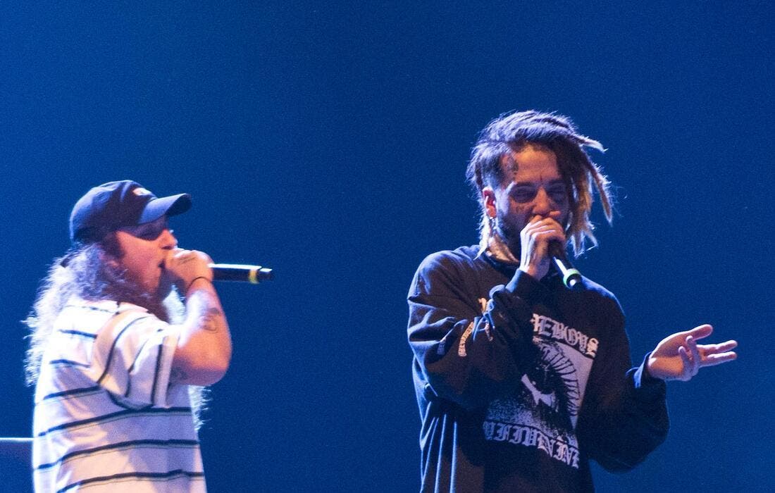 Promotional image for $uicideboy$ with Night Lovell, Germ, and Joeyy  tickets at Utah First Credit Union Amphitheatre on Aug 23, 2025