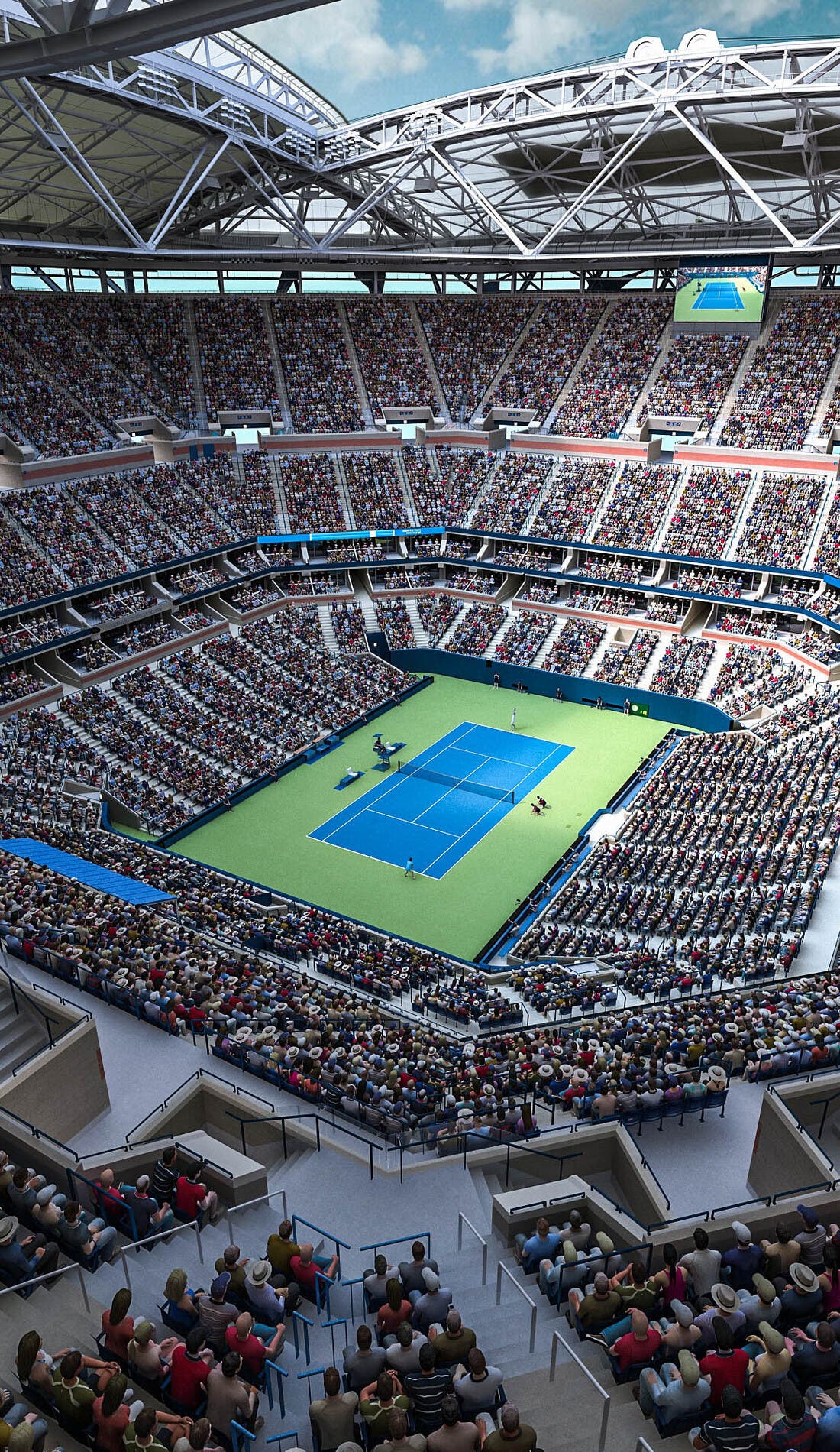 US Open Tennis promotional image for upcoming events and ticket sales
