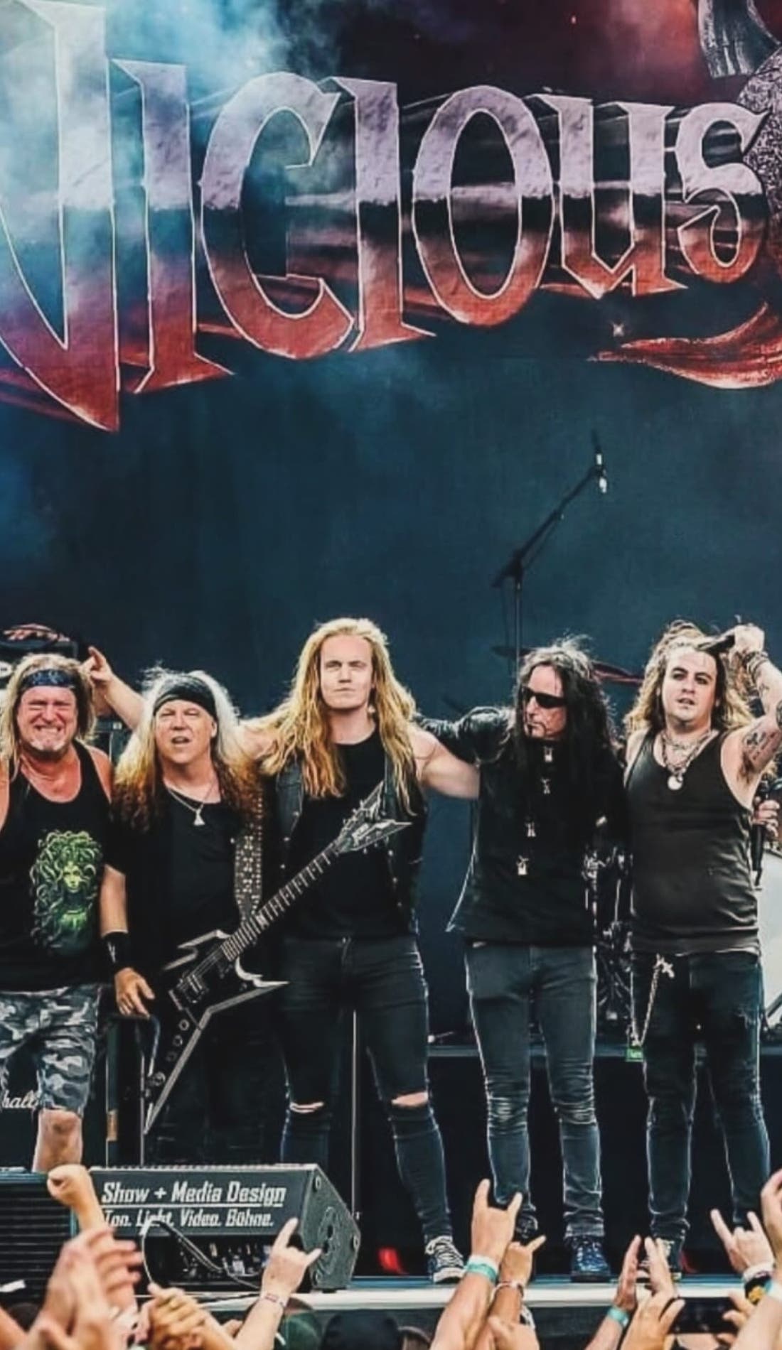 Vicious Rumors promotional image for upcoming events and ticket sales