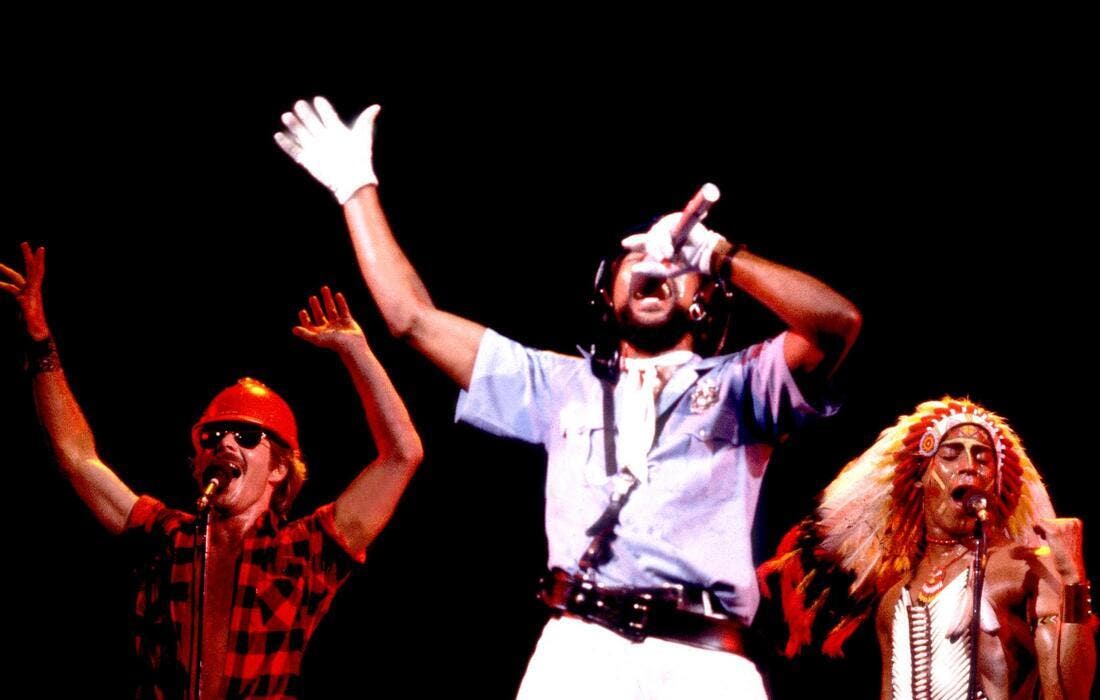 Promotional image for Village People tickets at Evans Towne Center Park on Oct 3, 2025