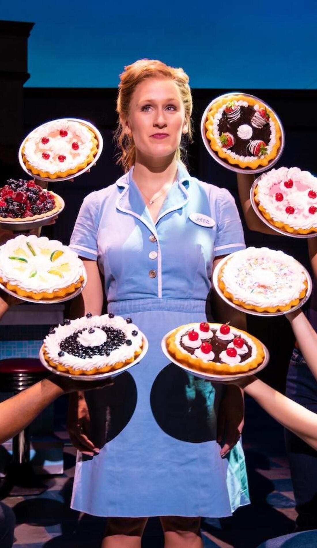 Waitress promotional image for upcoming events and ticket sales