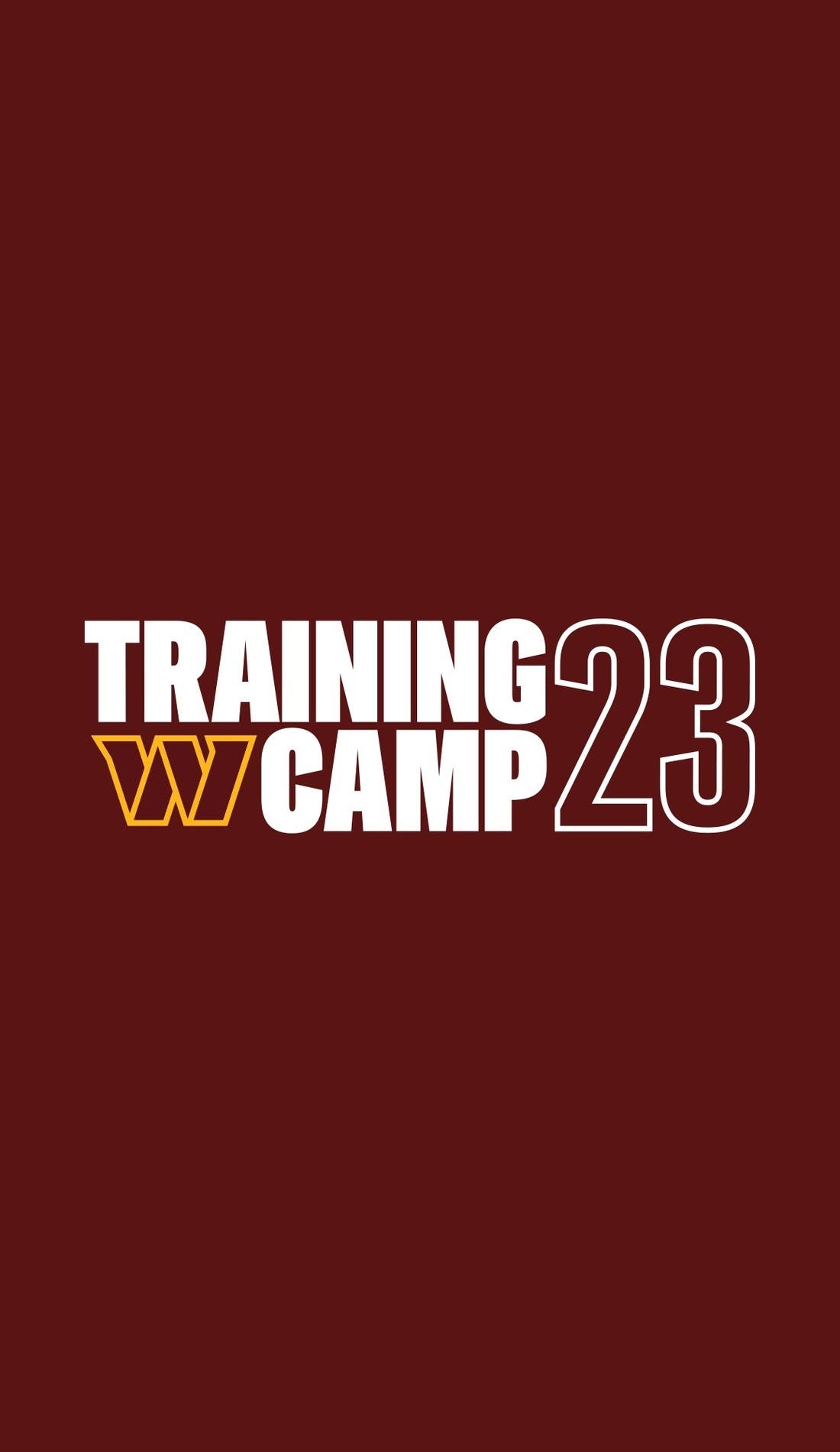 Washington Commanders Training Camp promotional image for upcoming events and ticket sales