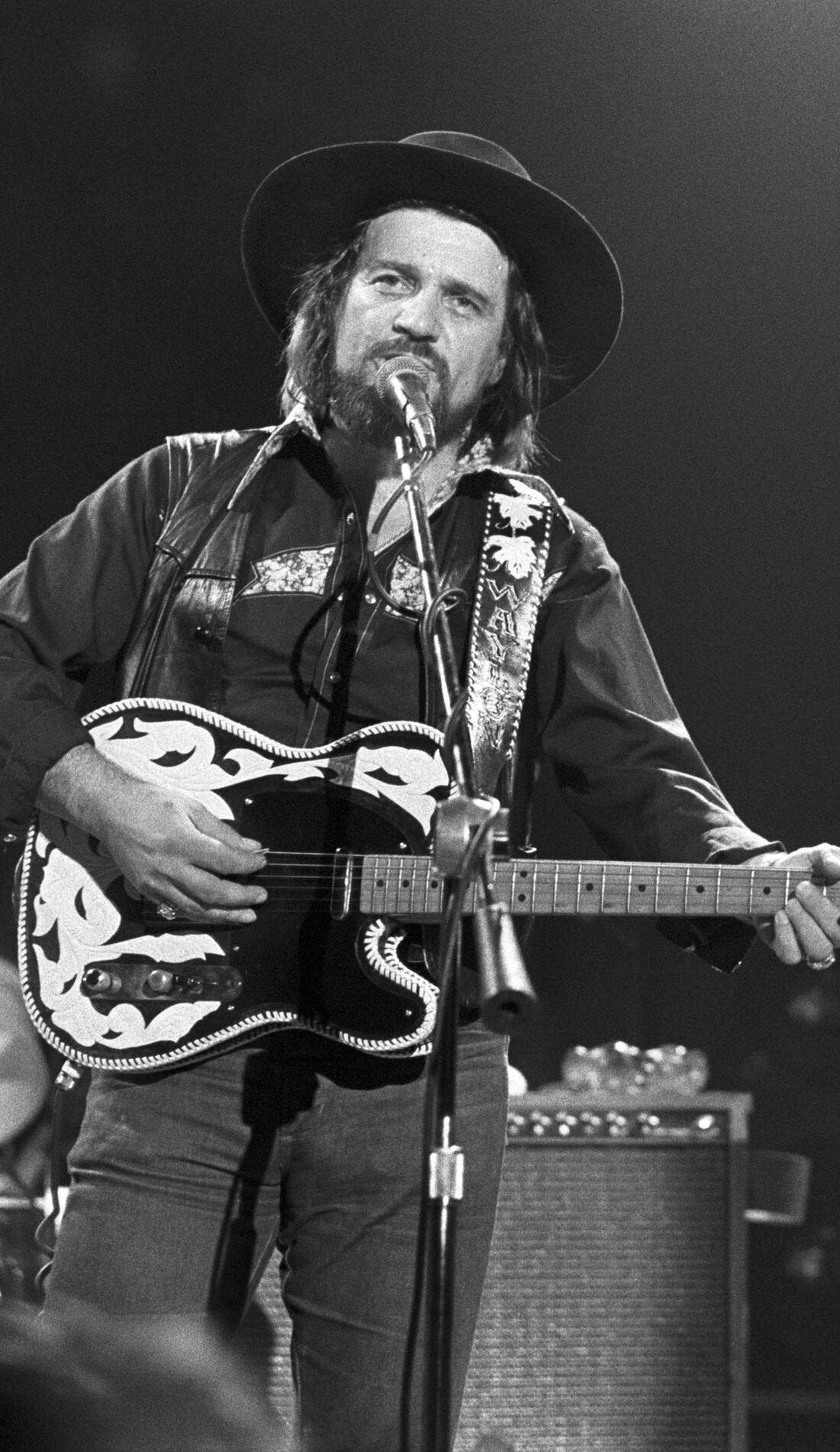 Waylon Jennings promotional image for upcoming events and ticket sales