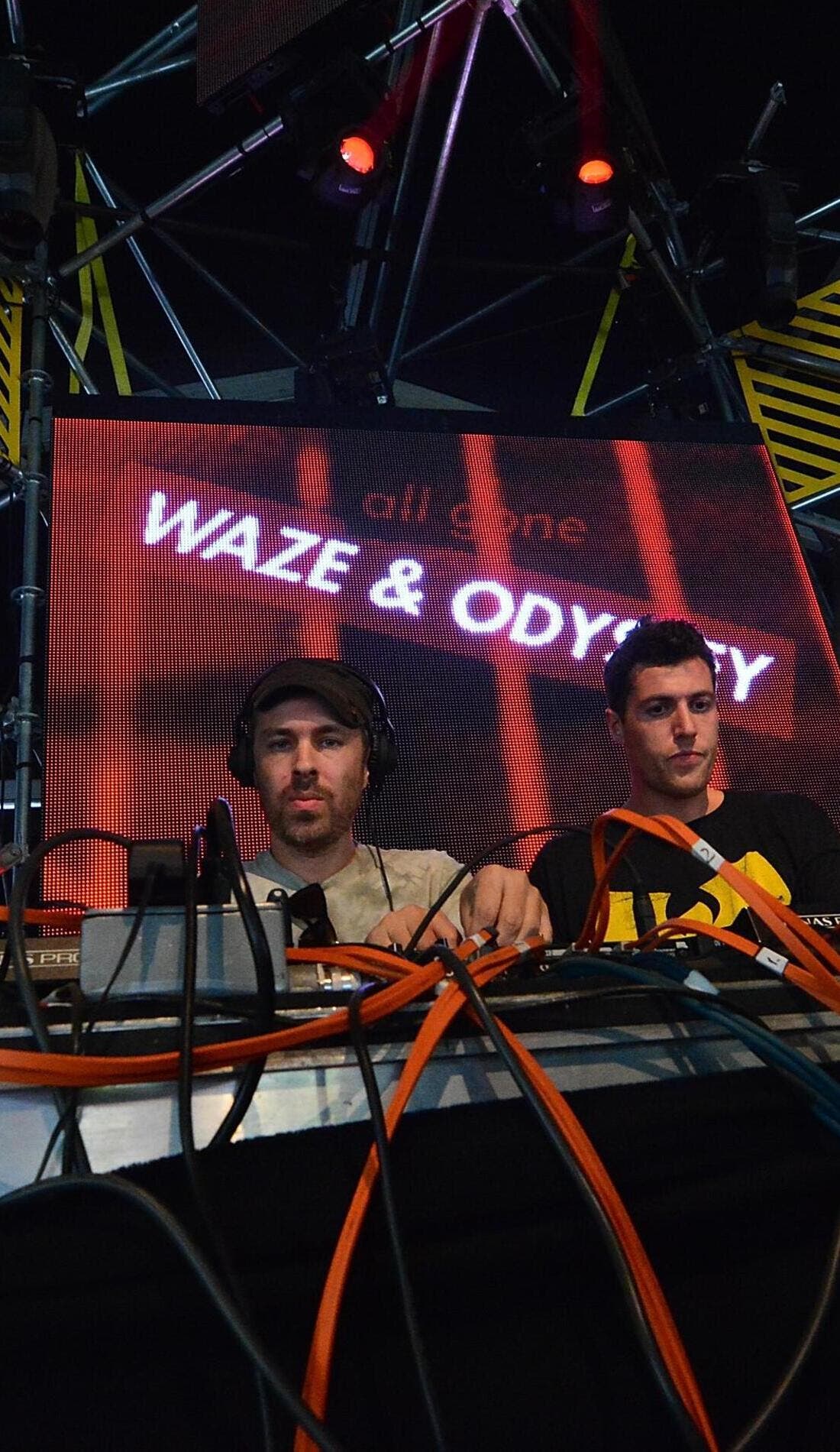 Waze & Odyssey promotional image for upcoming events and ticket sales