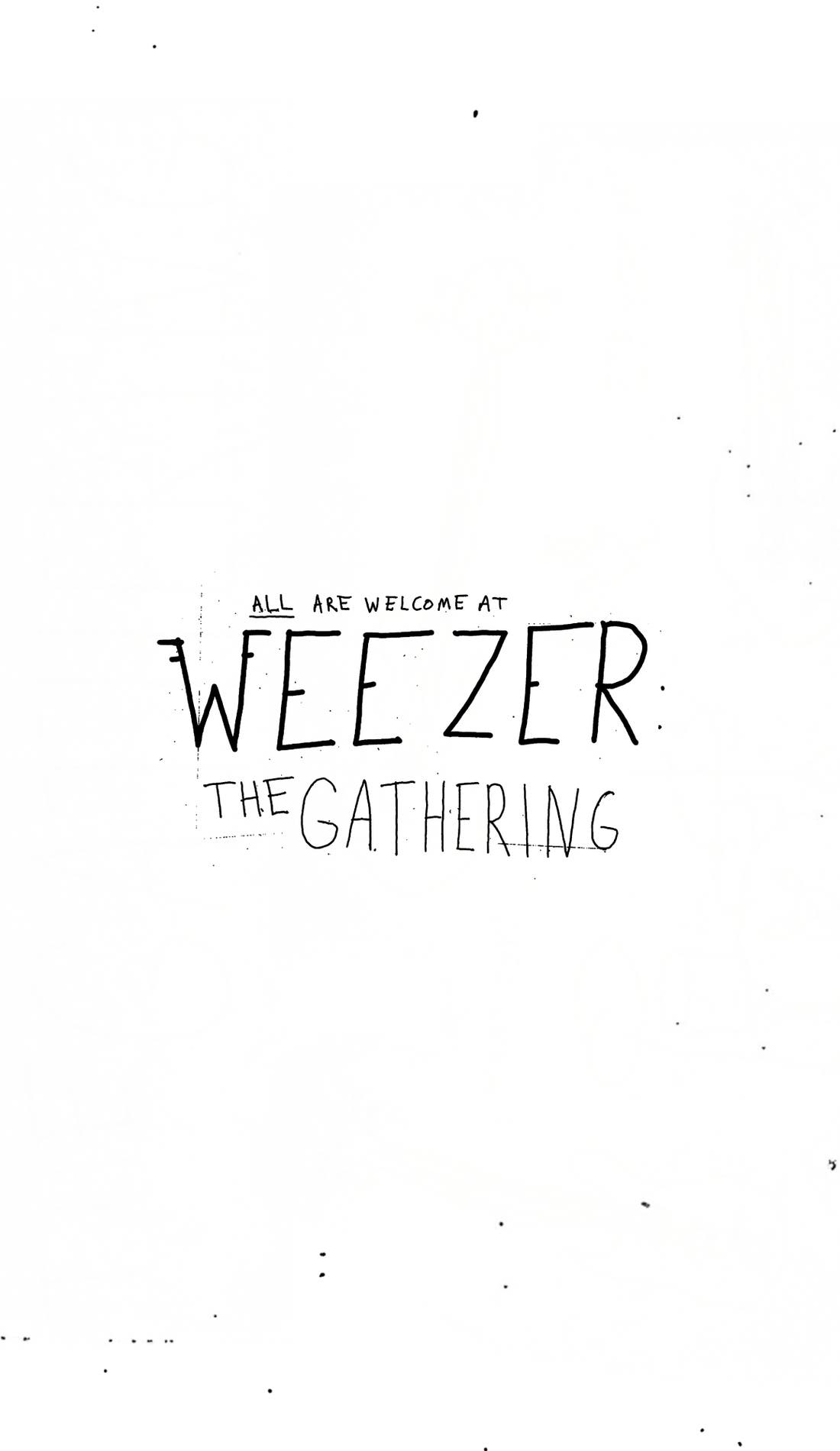 Weezer promotional image for upcoming events and ticket sales