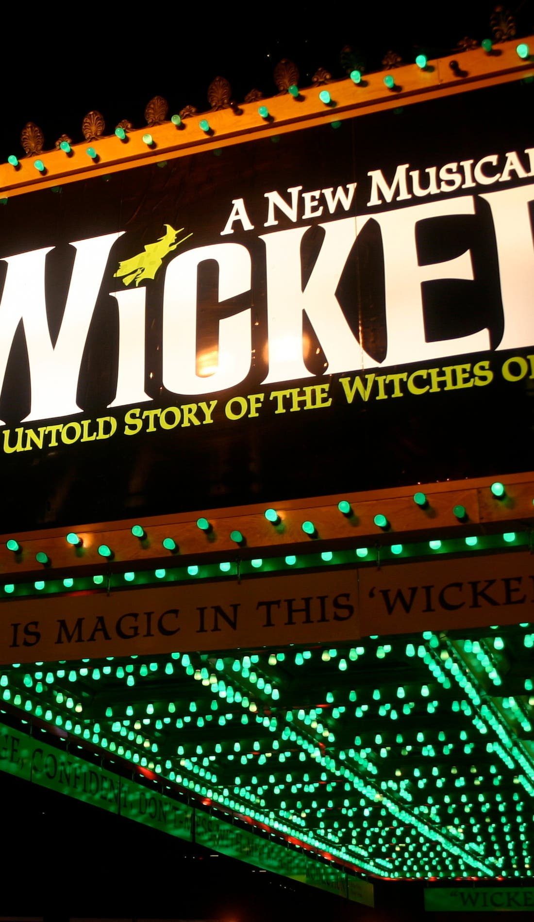 Wicked promotional image for upcoming events and ticket sales in Tampa