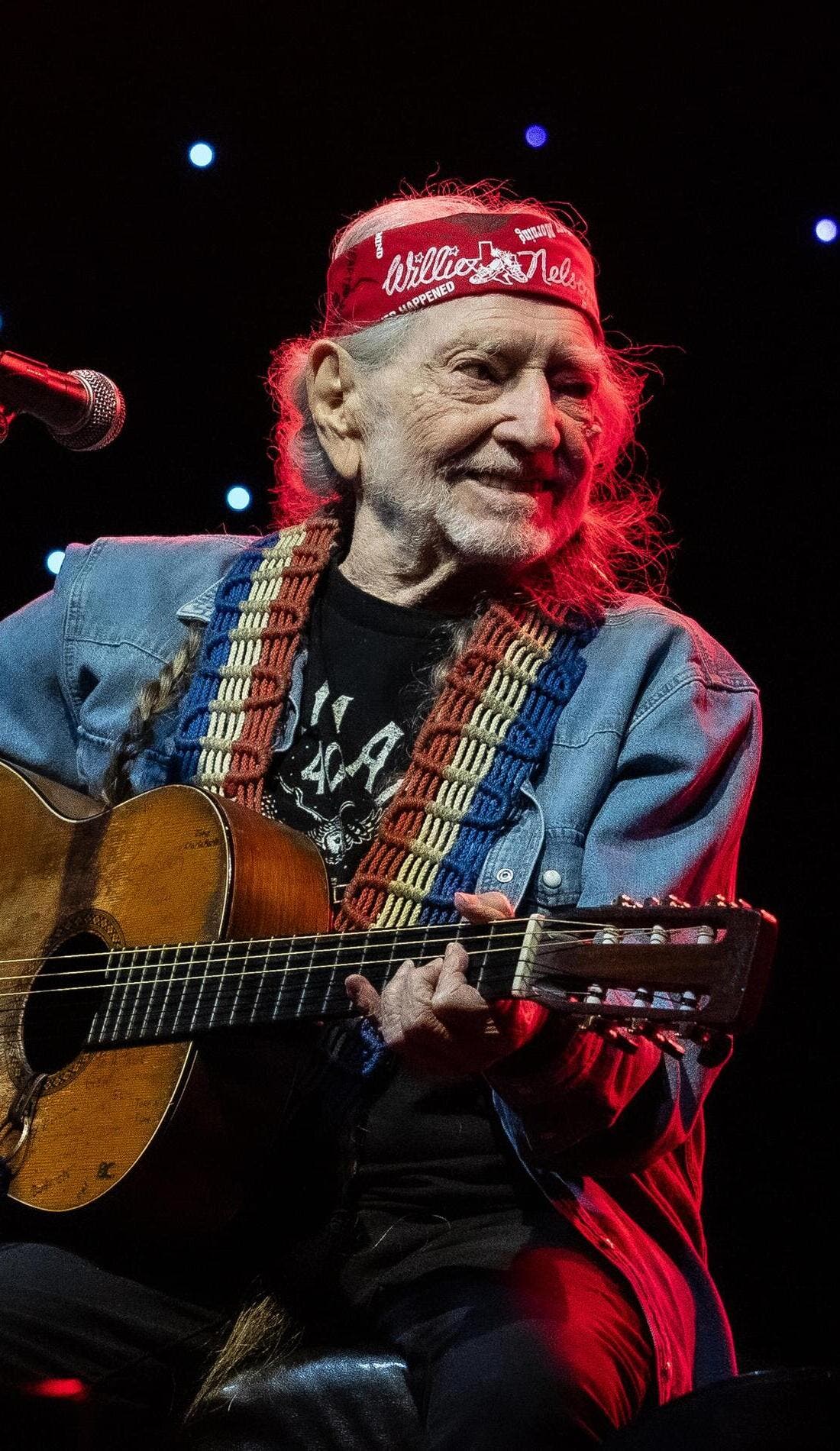 Willie Nelson promotional image for upcoming events and ticket sales in Nashville