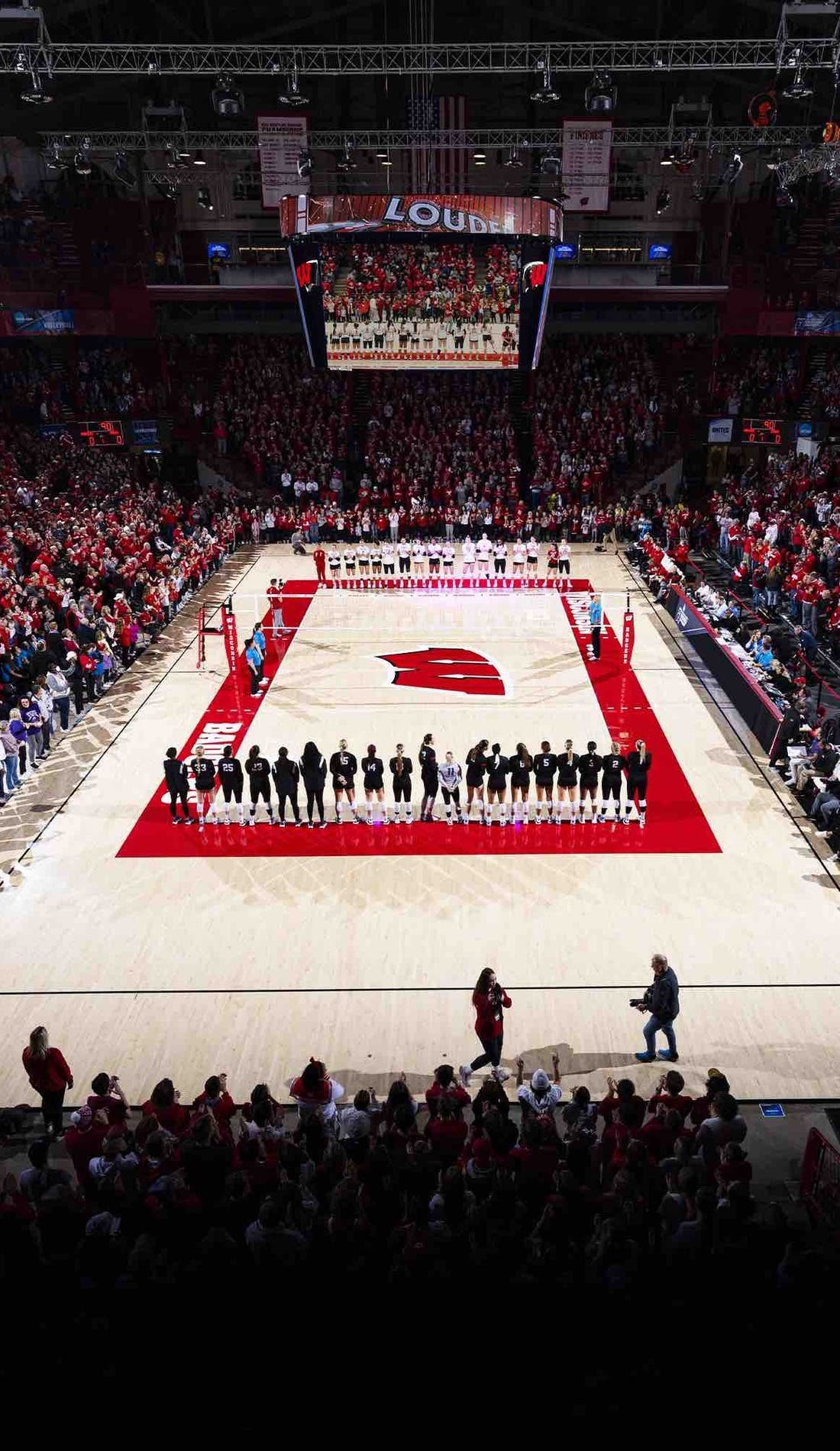 Wisconsin Badgers Womens Volleyball promotional image for upcoming events and ticket sales